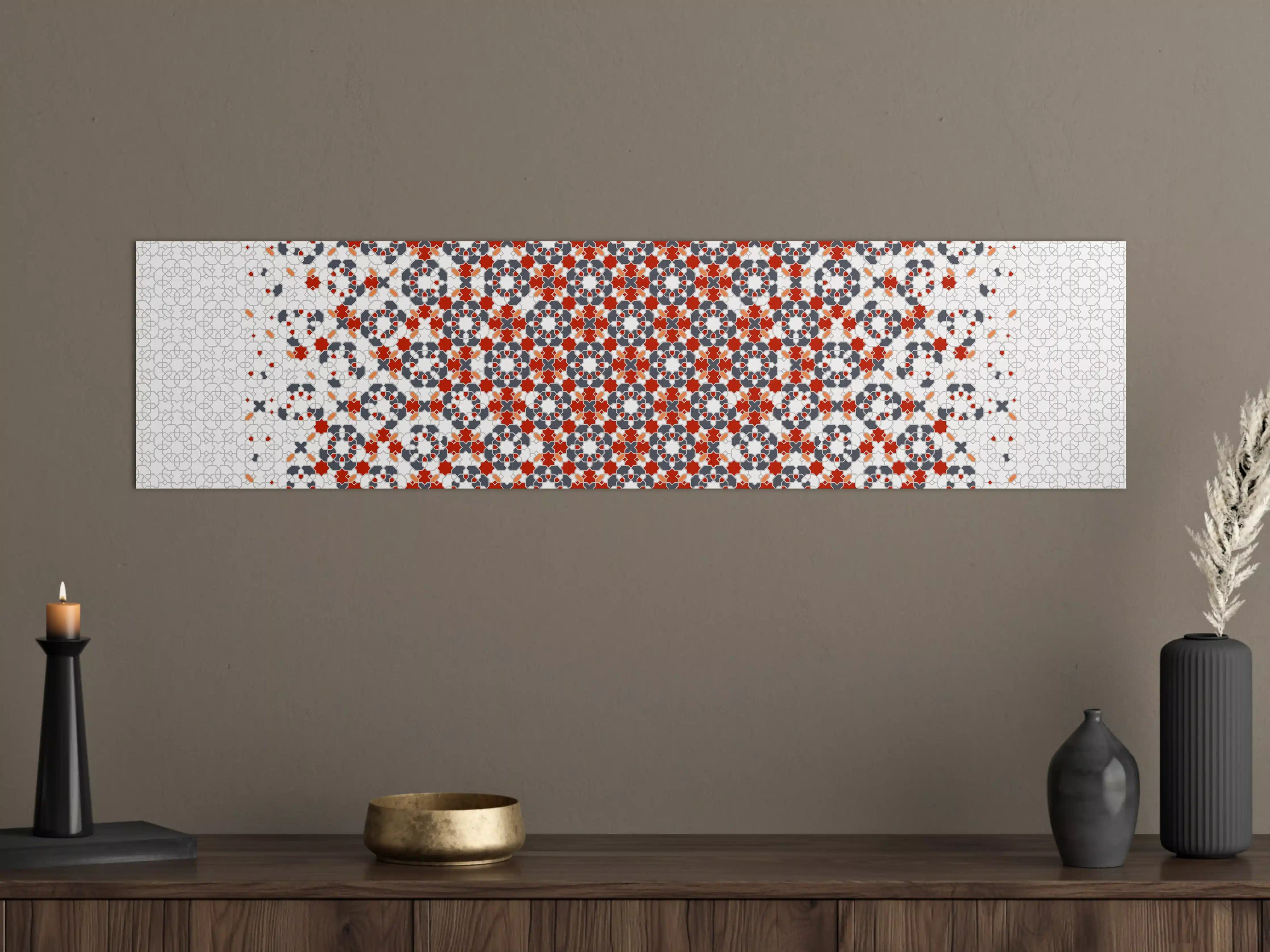 Große Wandbilder - Buntes Geometrie-Muster