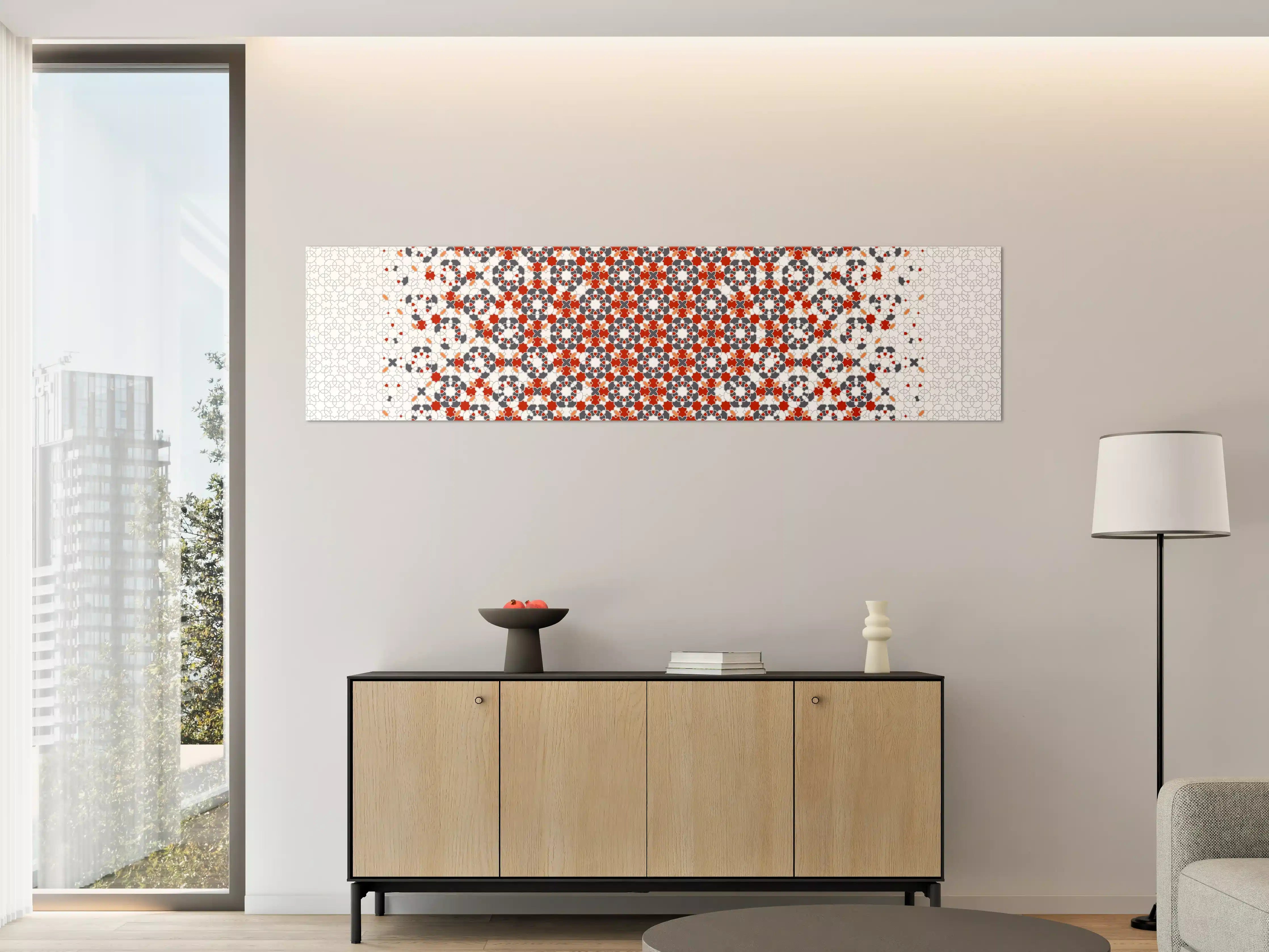 Große Wandbilder - Buntes Geometrie-Muster