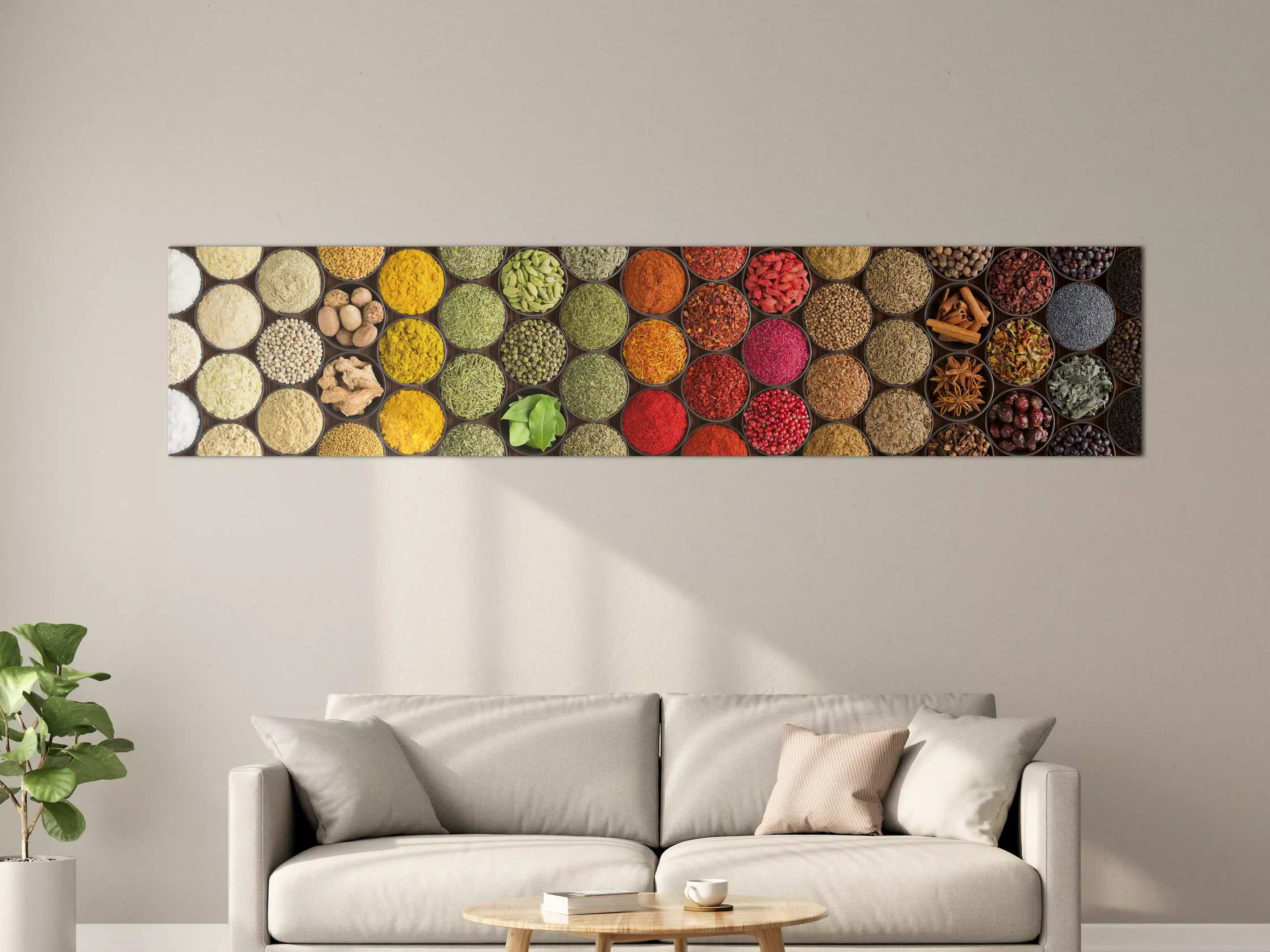 Große Wandbilder - Buntes Gewürz-Mosaik
