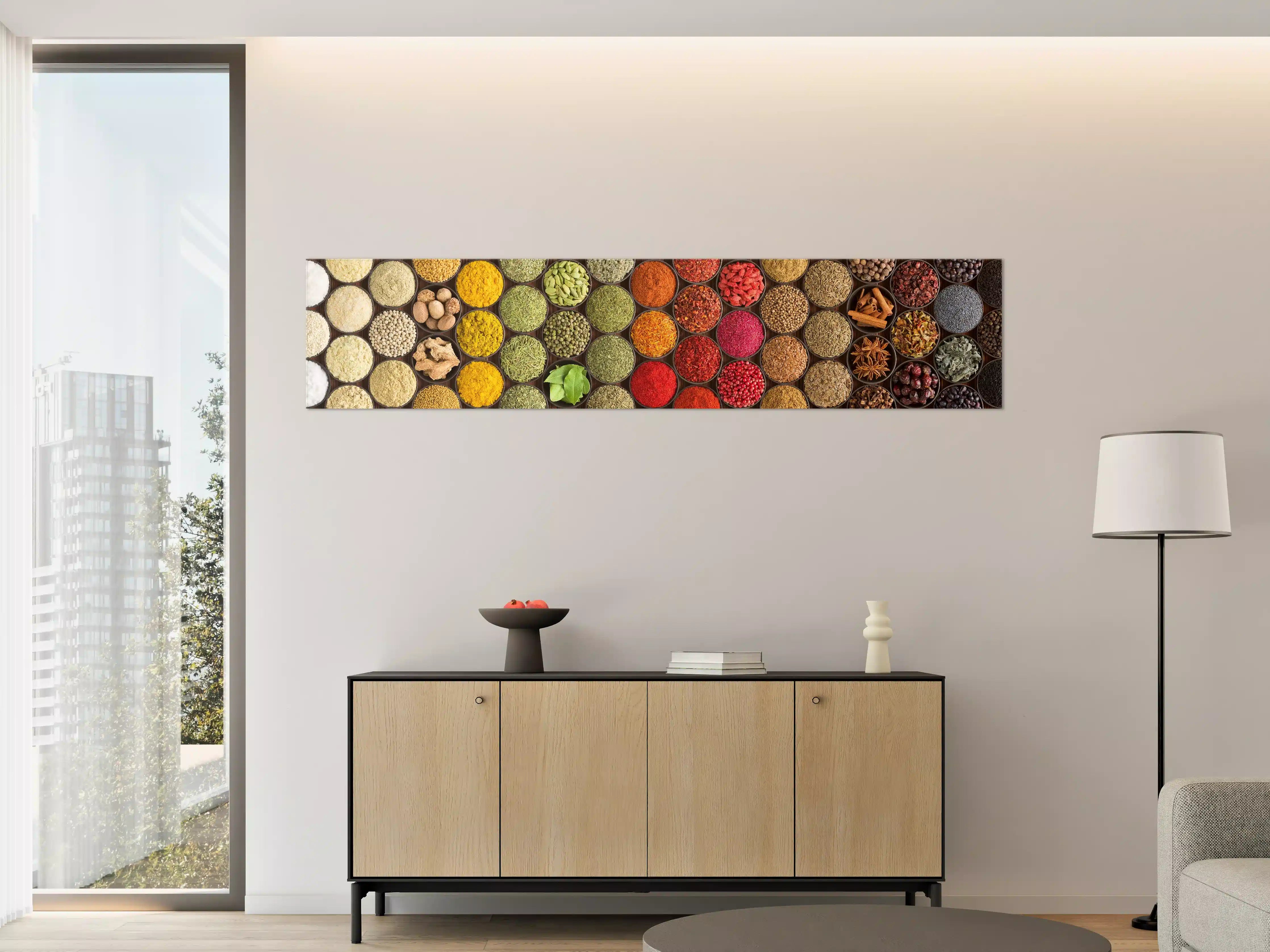 Große Wandbilder - Buntes Gewürz-Mosaik