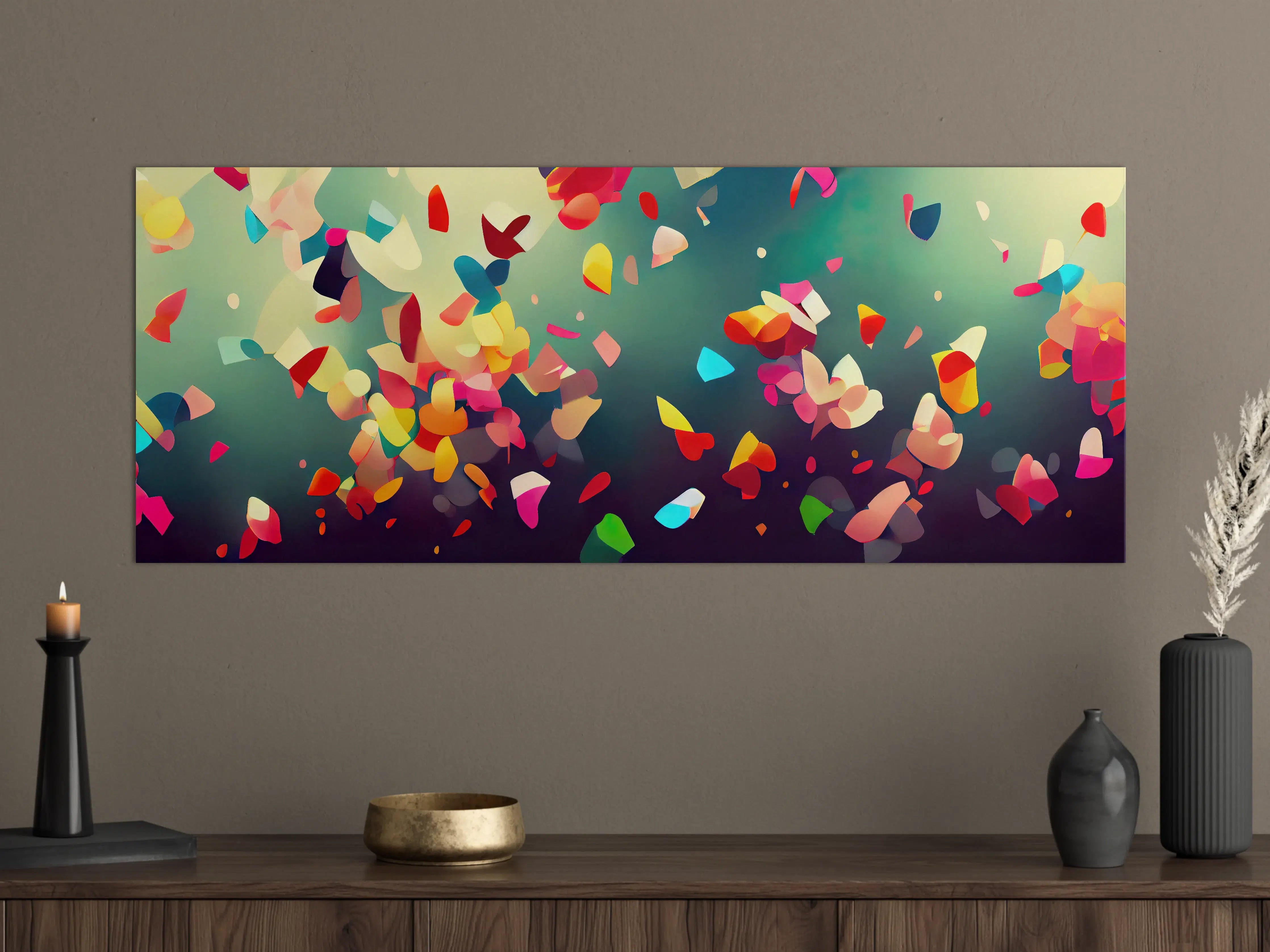 Große Wandbilder - Buntes Konfetti Wallpaper