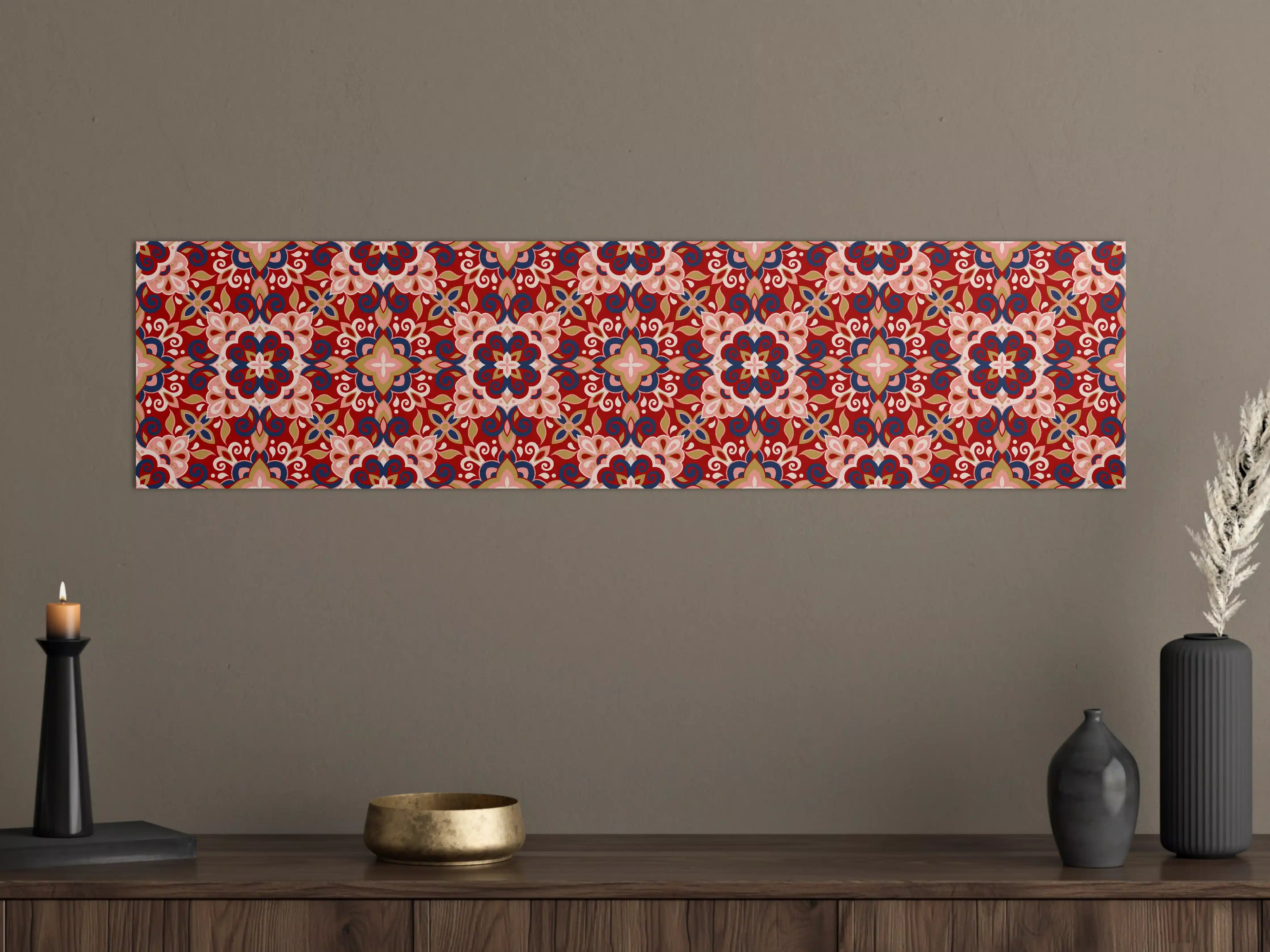 Große Wandbilder - Buntes Muster Design Druck