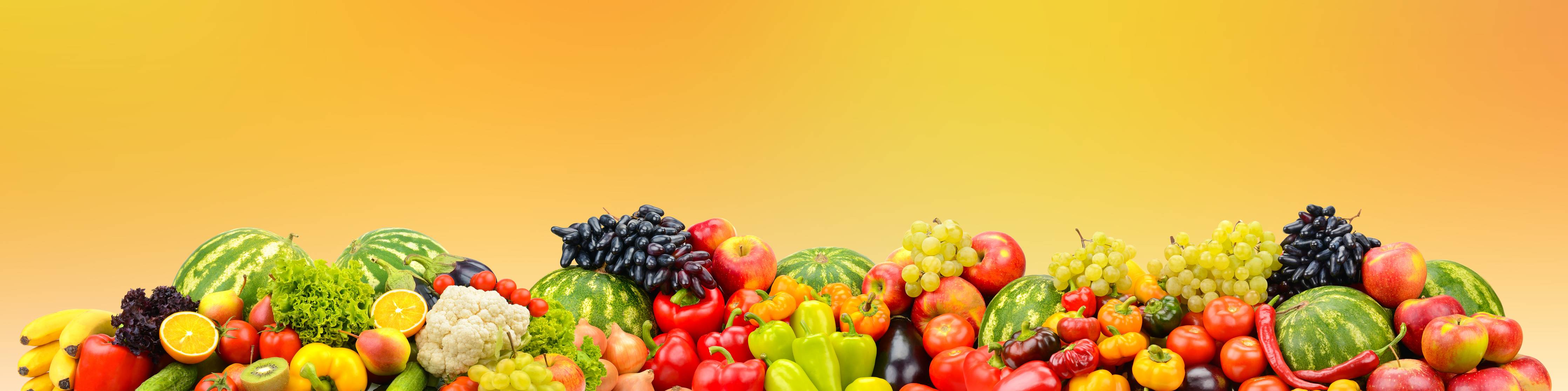 Große Wandbilder-Buntes Obst & Gemüse-Stillleben