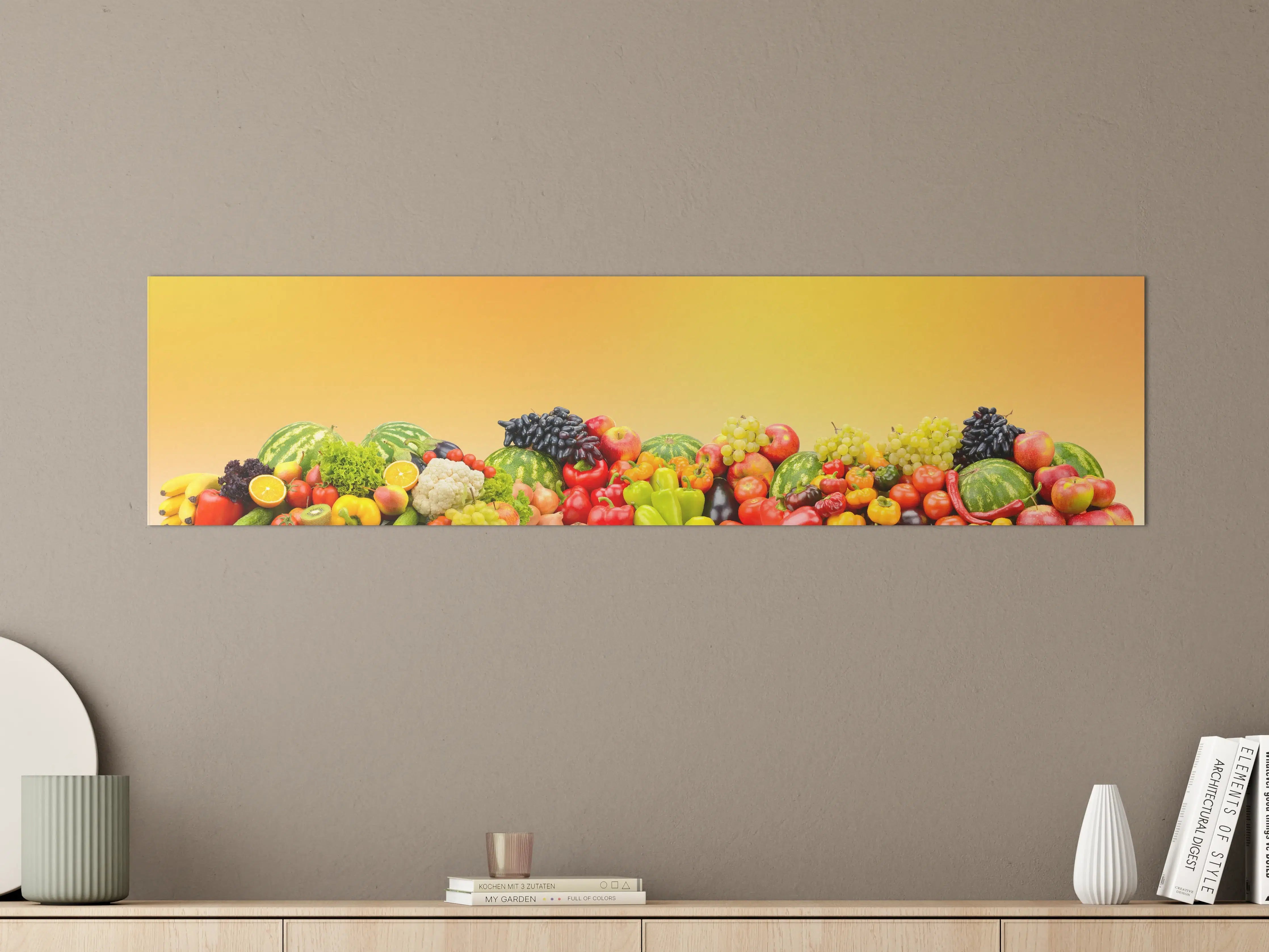 Große Wandbilder - Buntes Obst & Gemüse-Stillleben