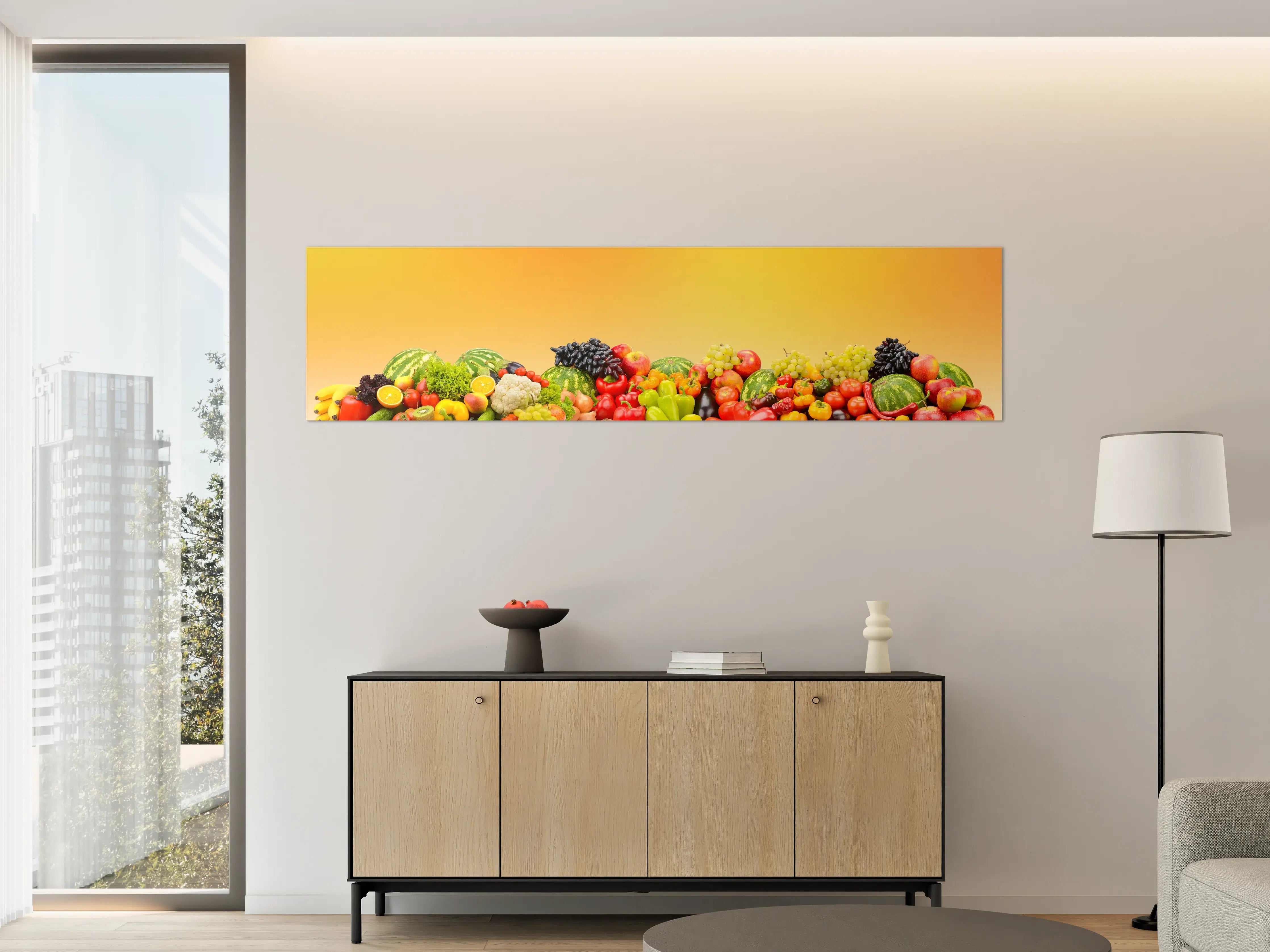Große Wandbilder - Buntes Obst & Gemüse-Stillleben