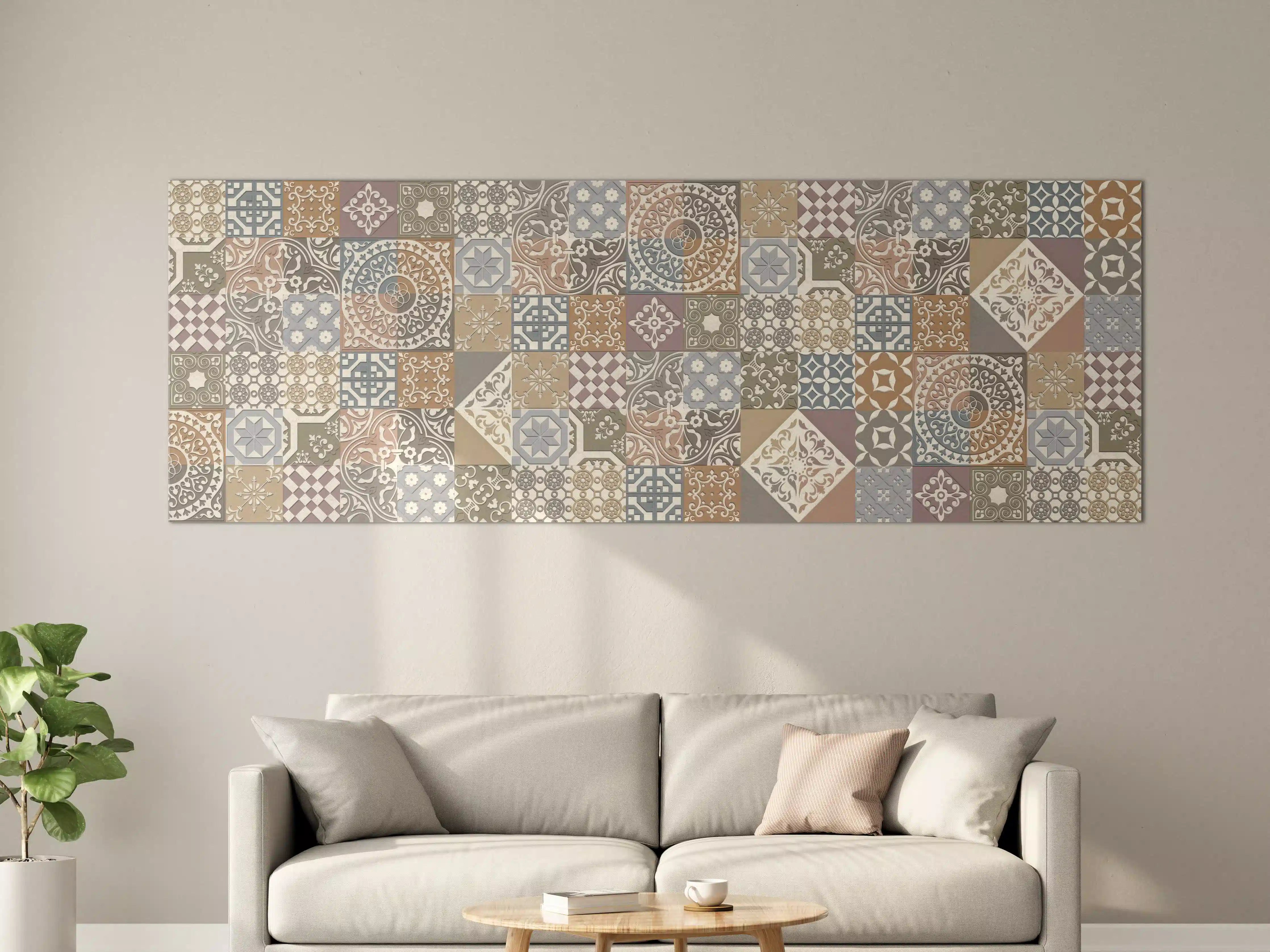 Große Wandbilder - Buntes portugiesisches Mosaik