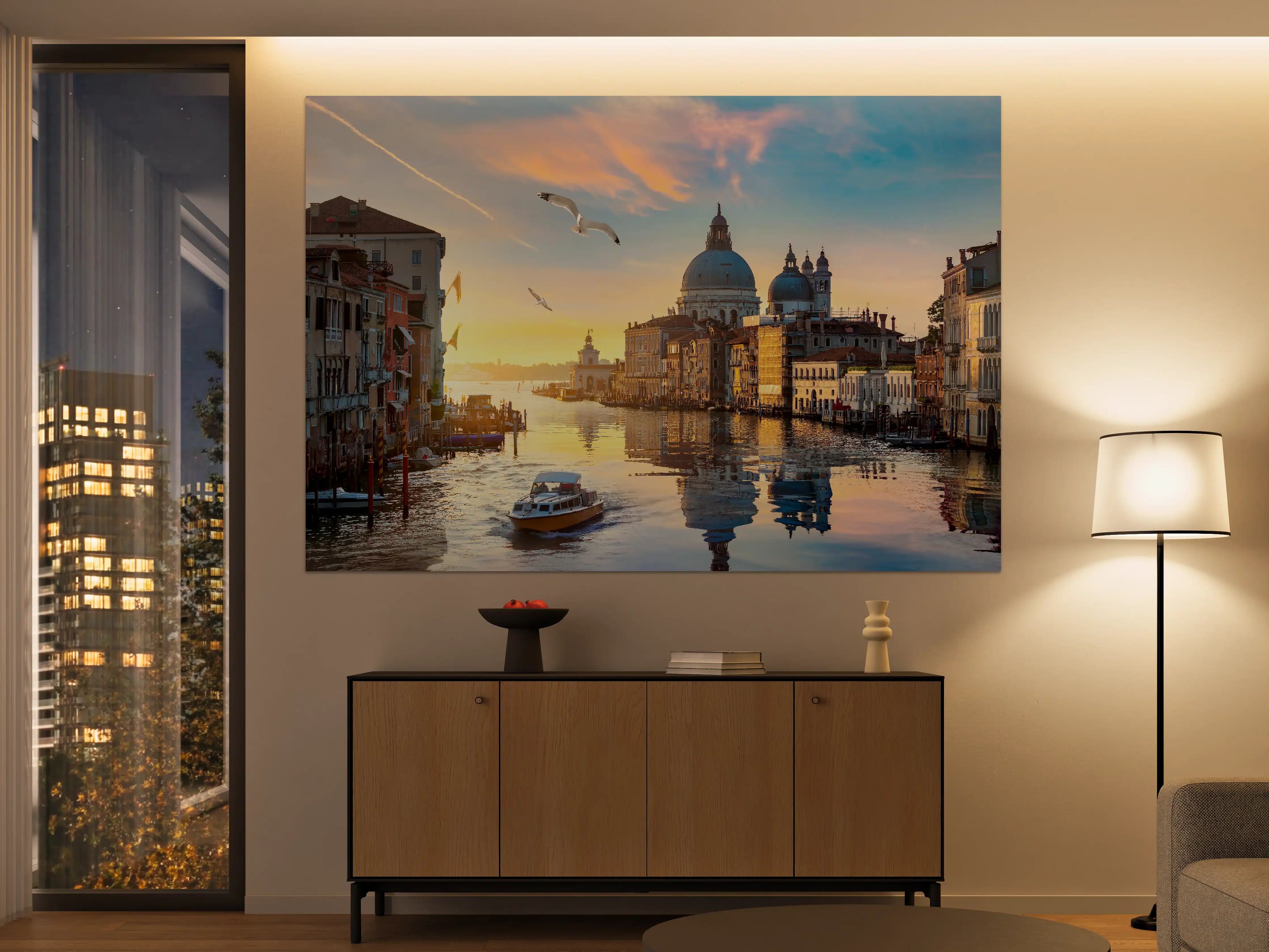 Große Wandbilder - Canal Grande bei Abendlicht