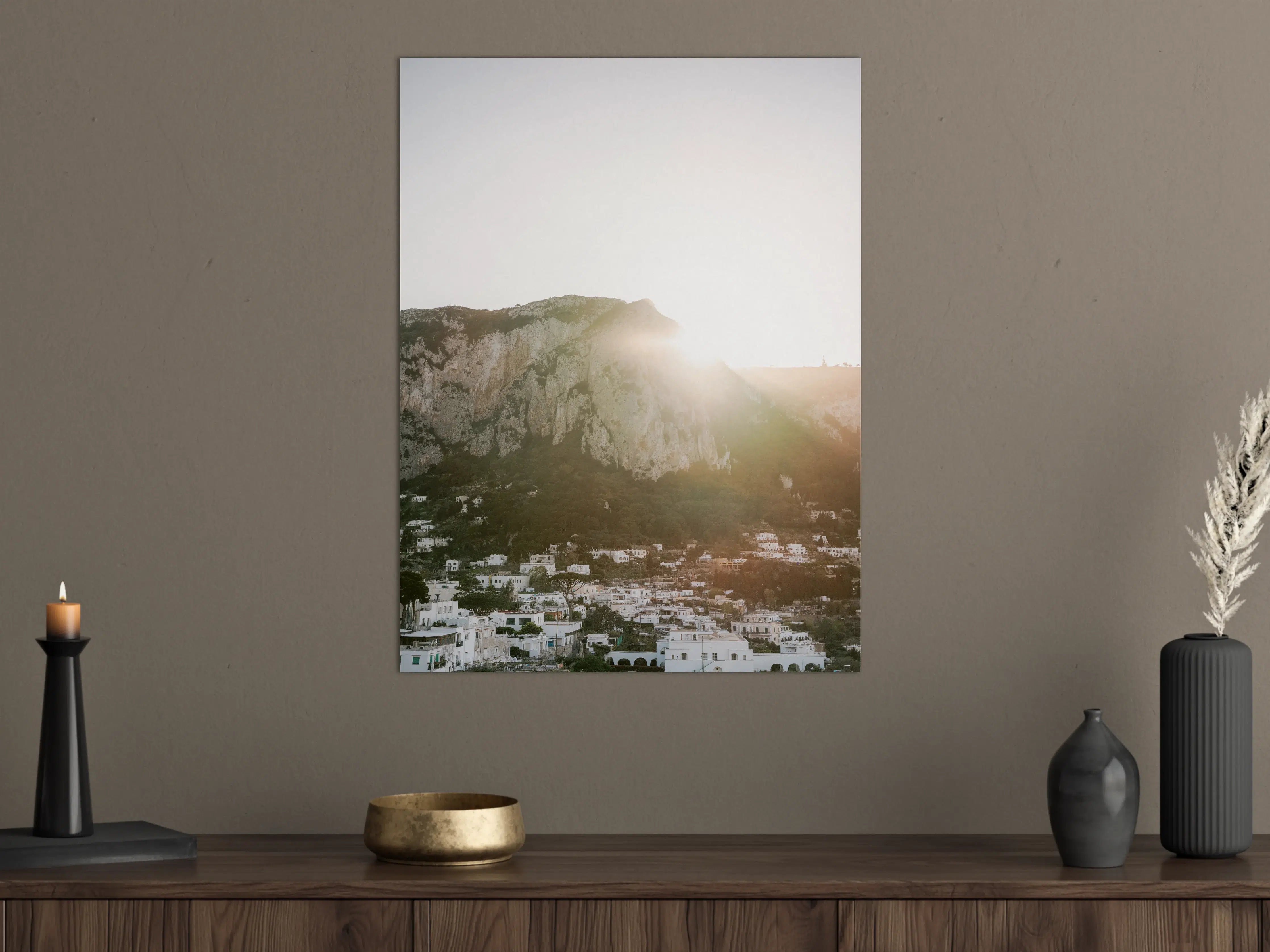 Große Wandbilder - Capri Morgendämmerung Weiß