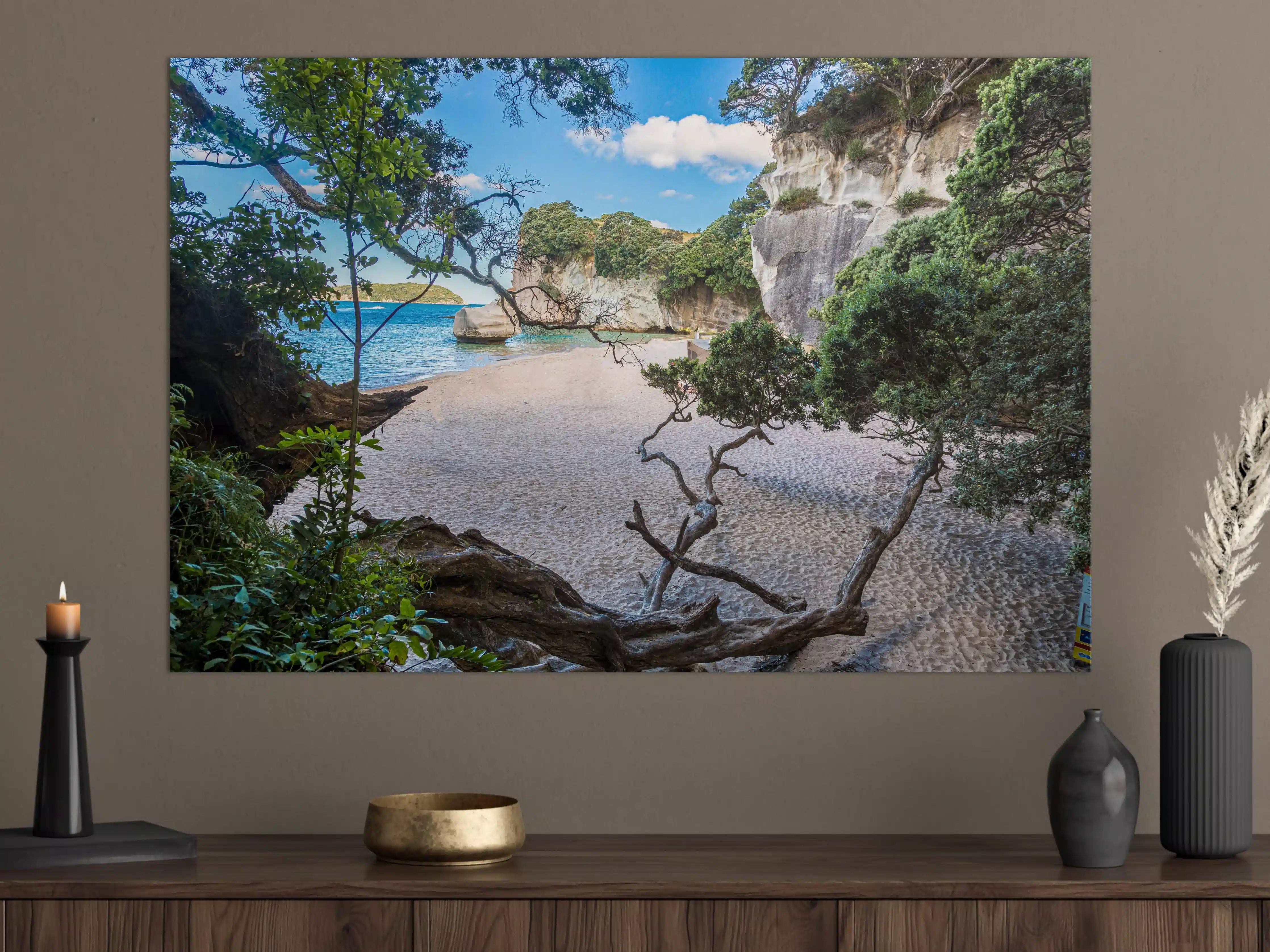 Große Wandbilder - Cathedral Cove Paradiesstrand