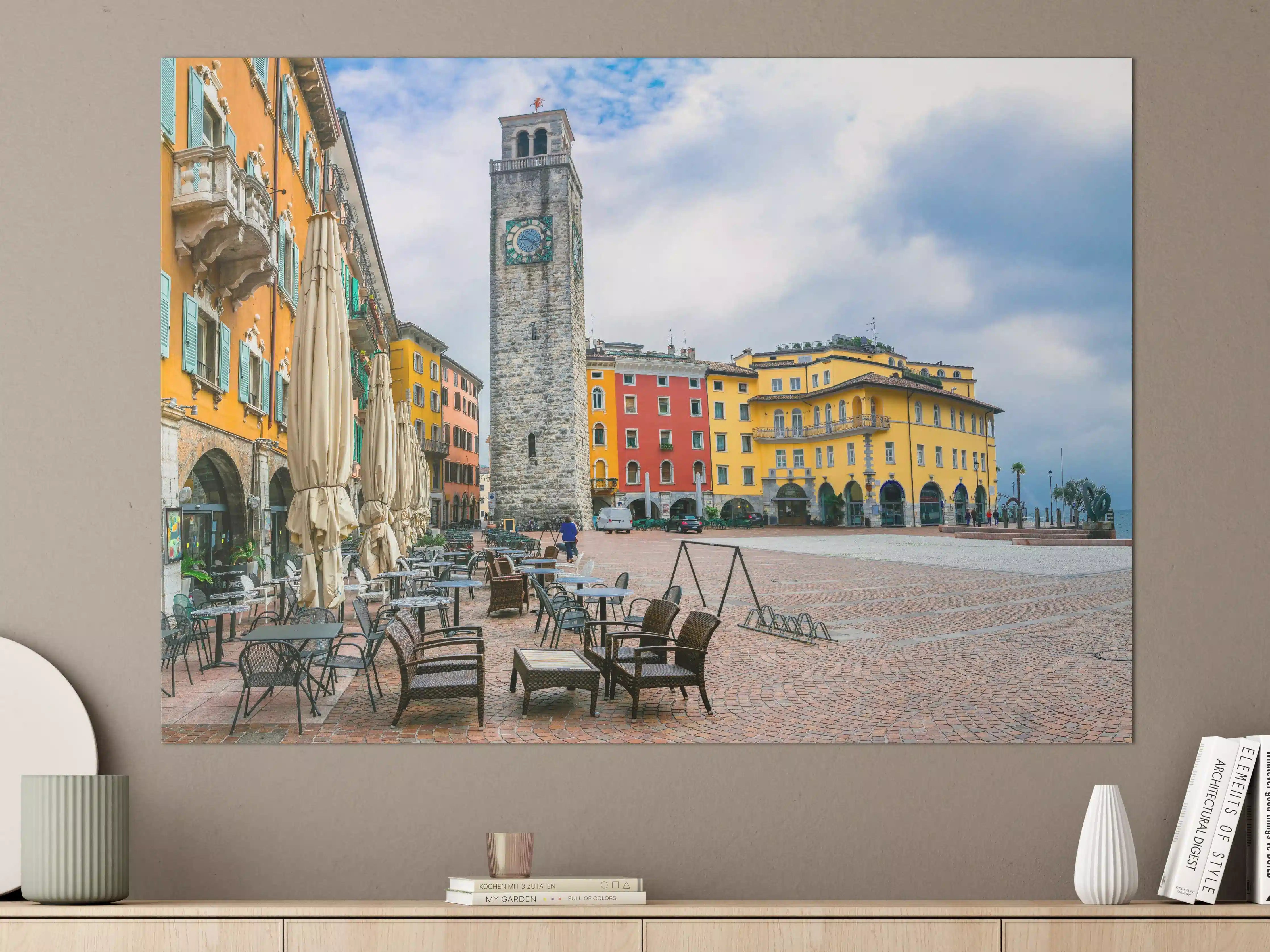 Große Wandbilder - Charmante Stadt am Gardasee - Riva del Garda
