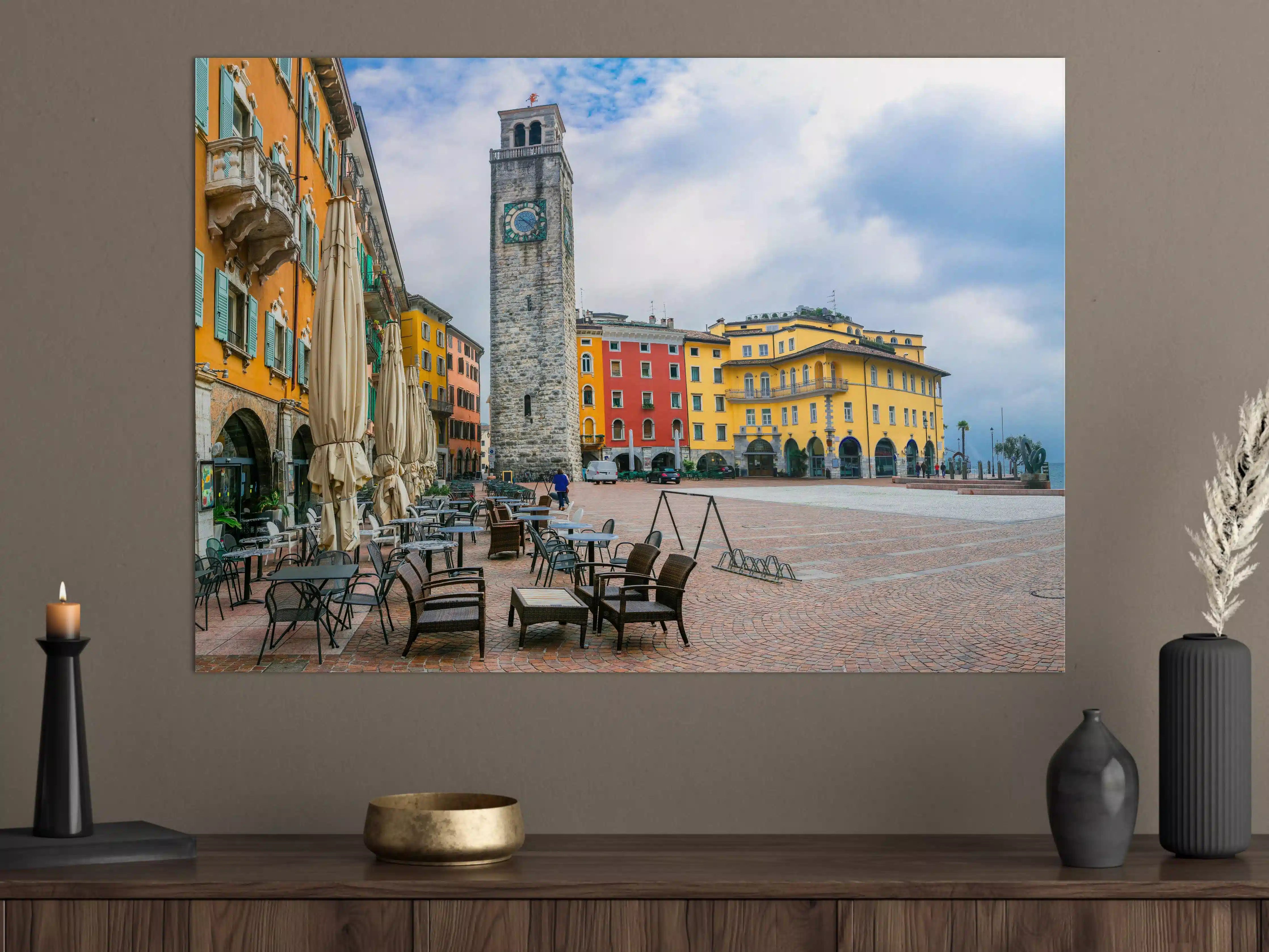 Große Wandbilder - Charmante Stadt am Gardasee - Riva del Garda