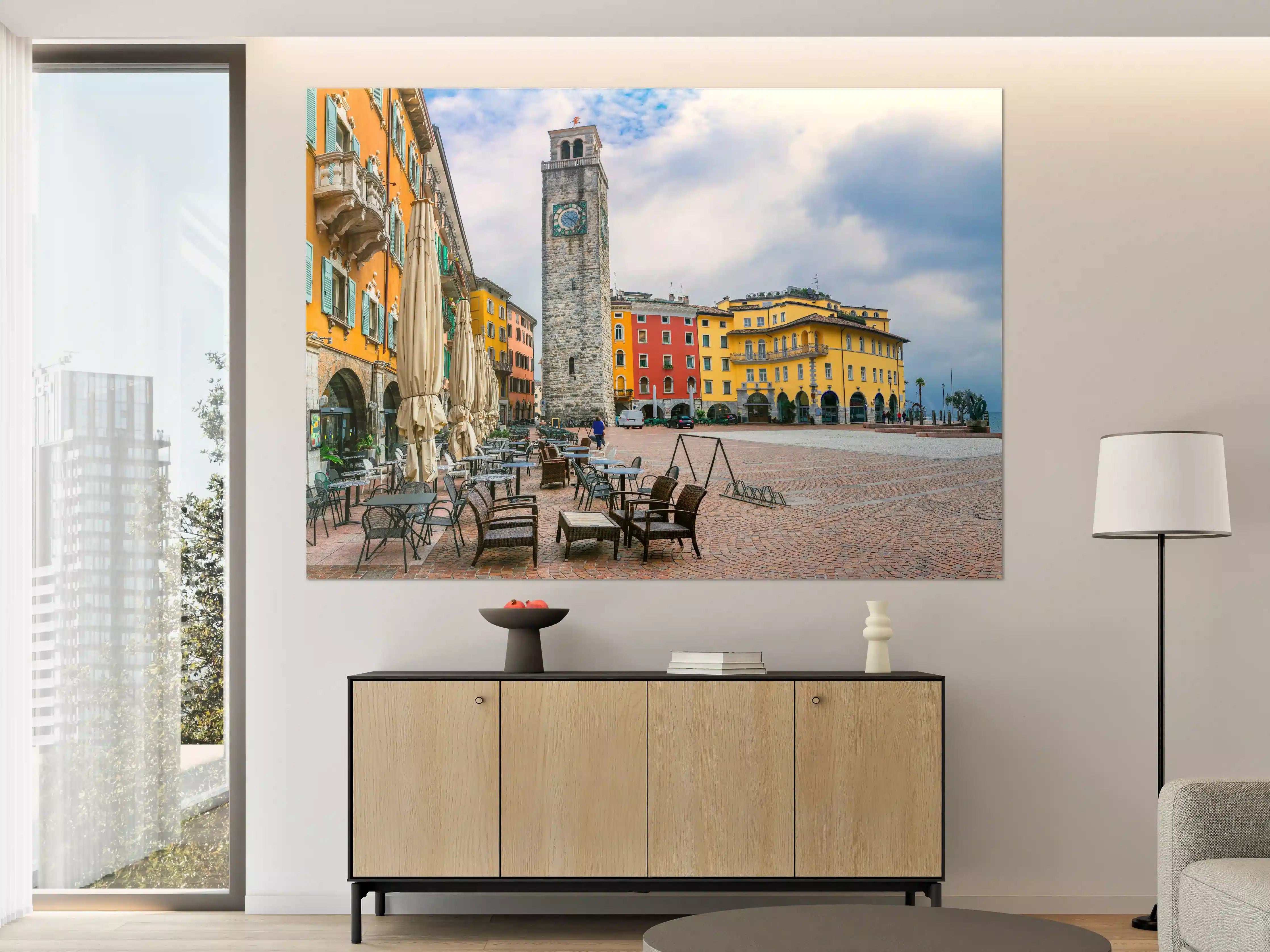 Große Wandbilder - Charmante Stadt am Gardasee - Riva del Garda