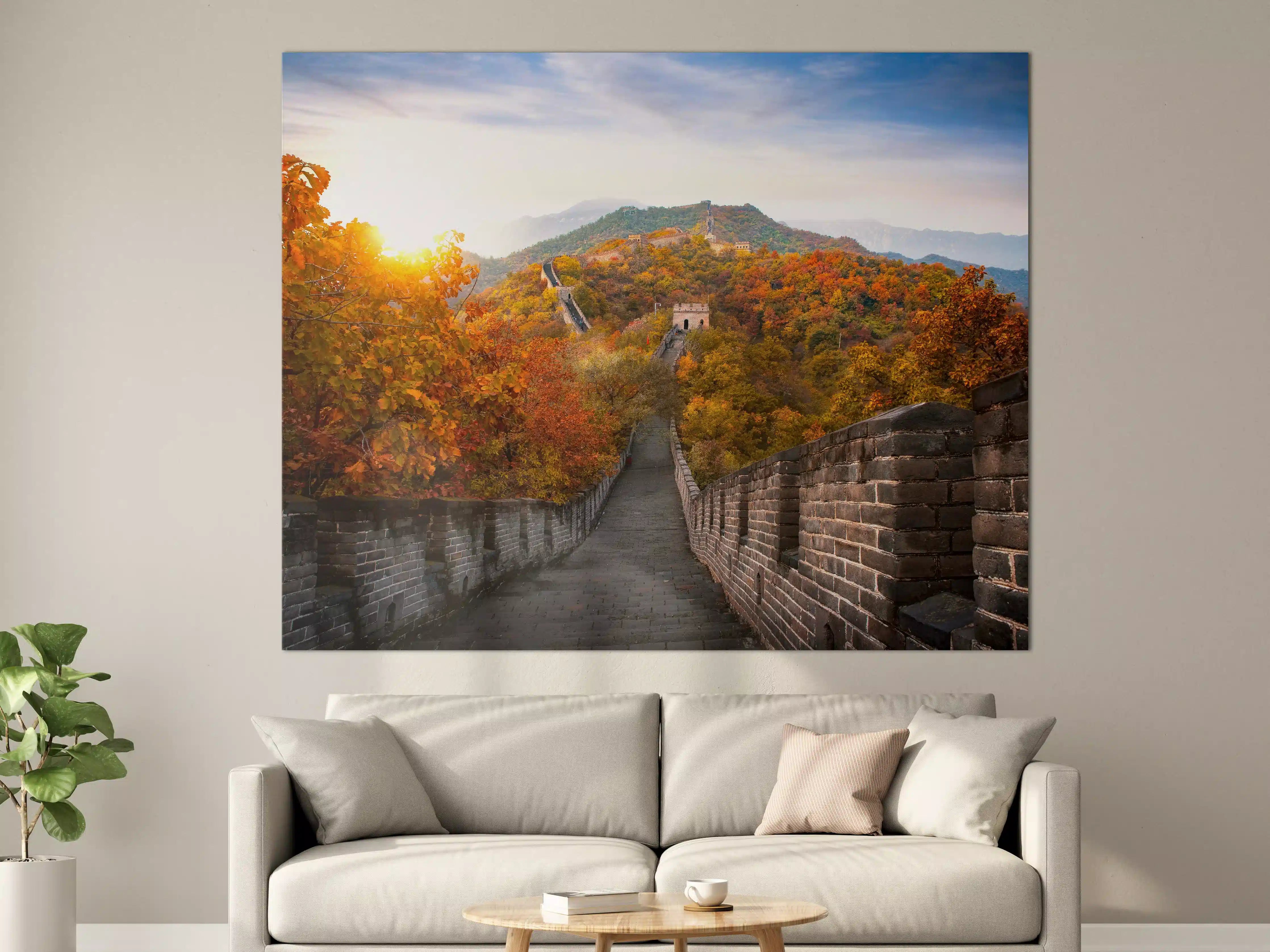 Große Wandbilder - Chinesische Mauer im Herbst