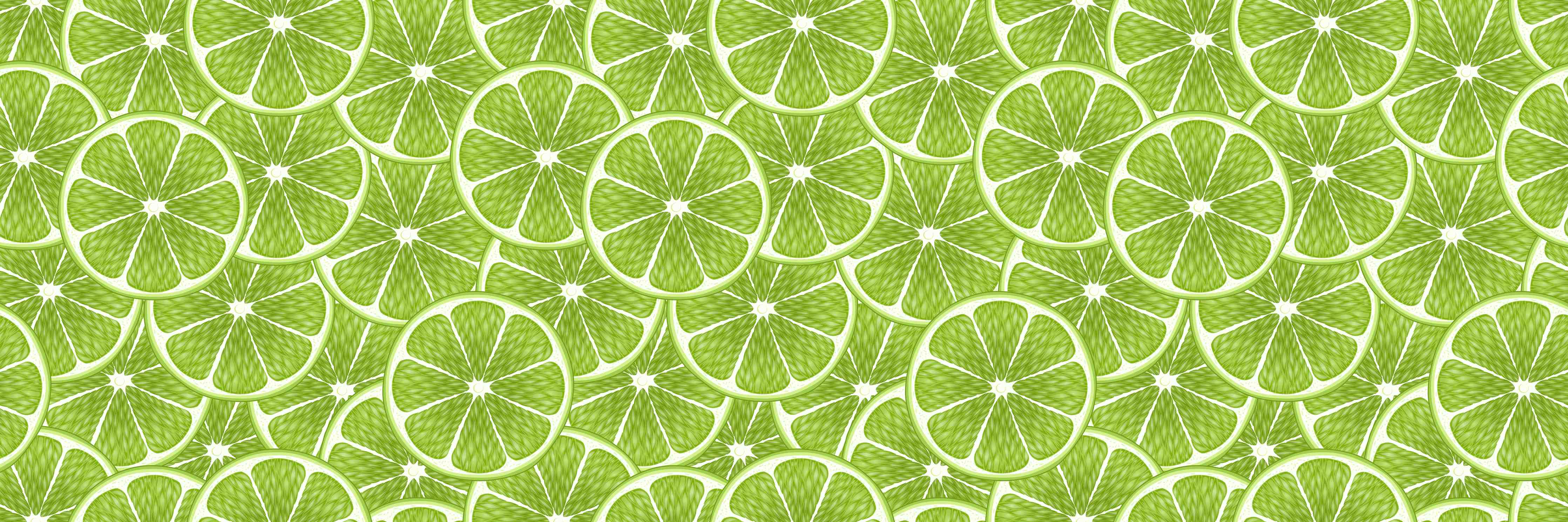 Große Wandbilder-Citrus Limettenmuster Grün