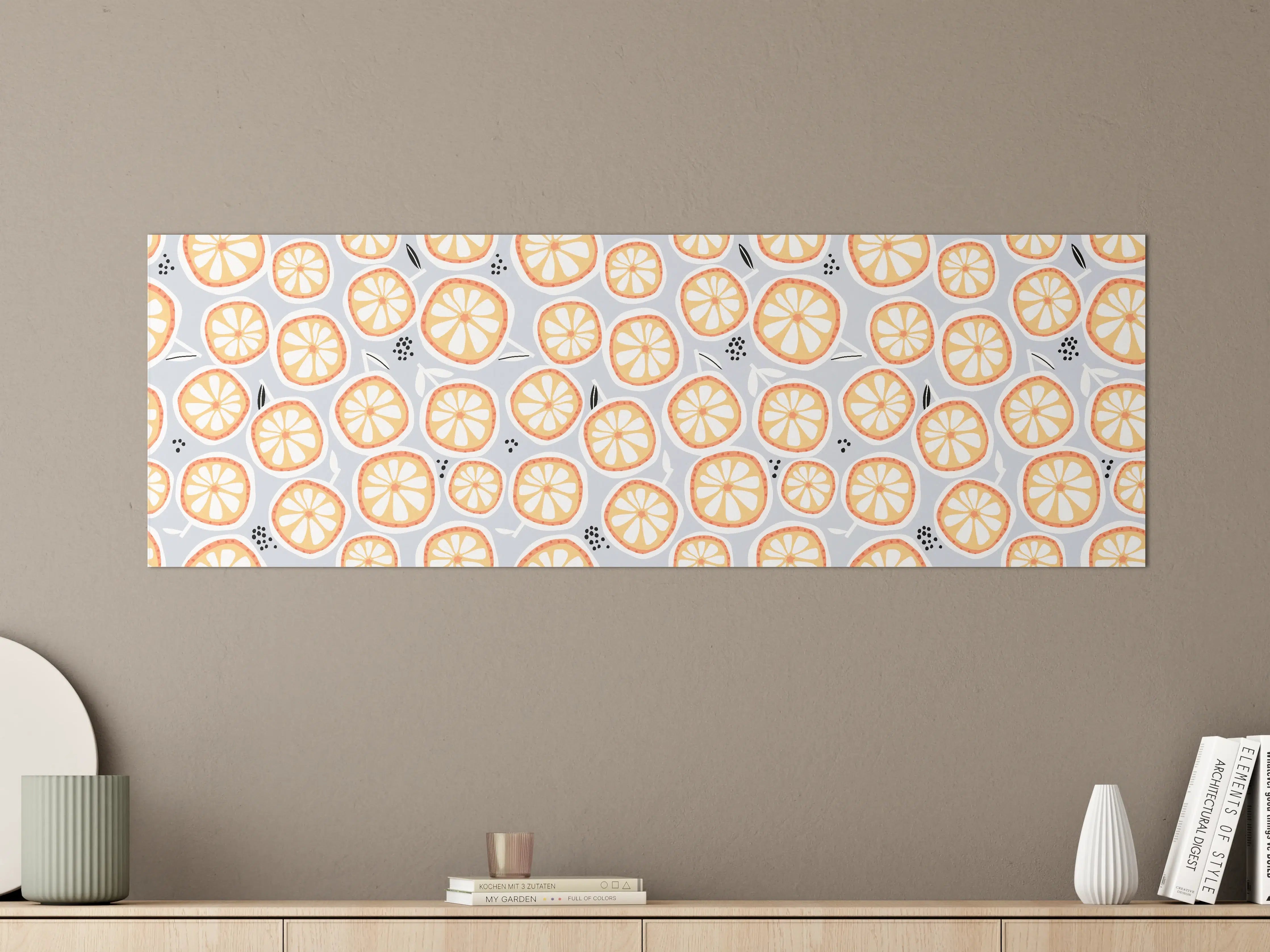 Große Wandbilder - Citrus-Orange Küchenrückwand