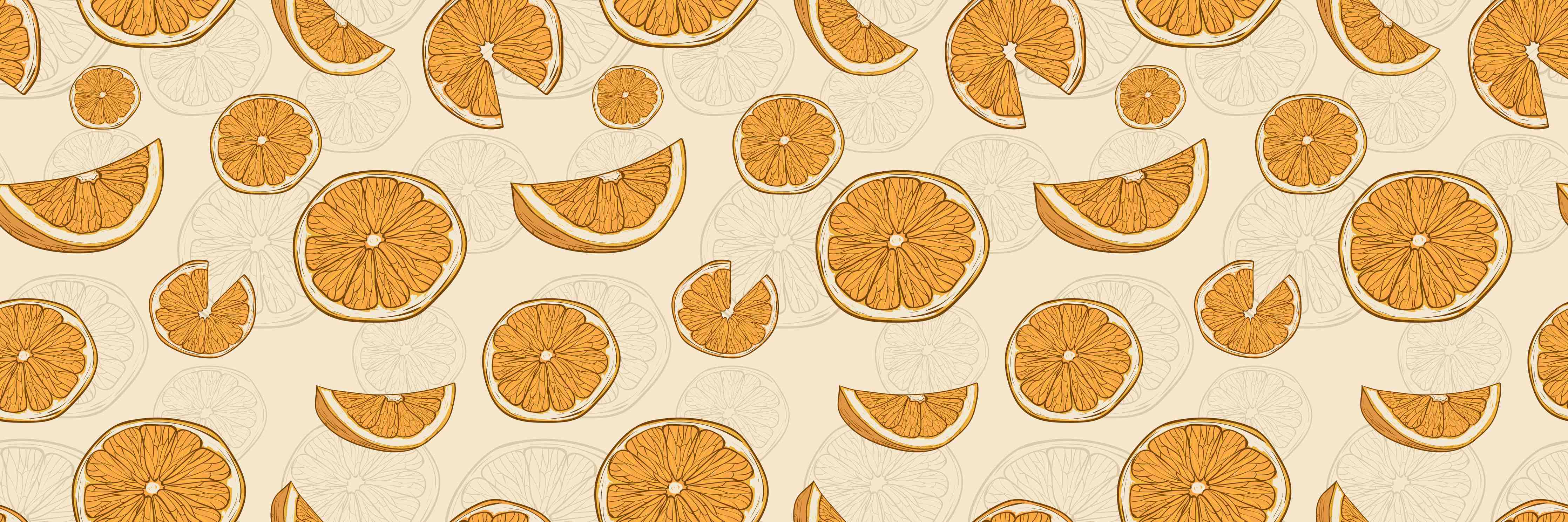 Große Wandbilder-Citrus Orange Orangenmuster
