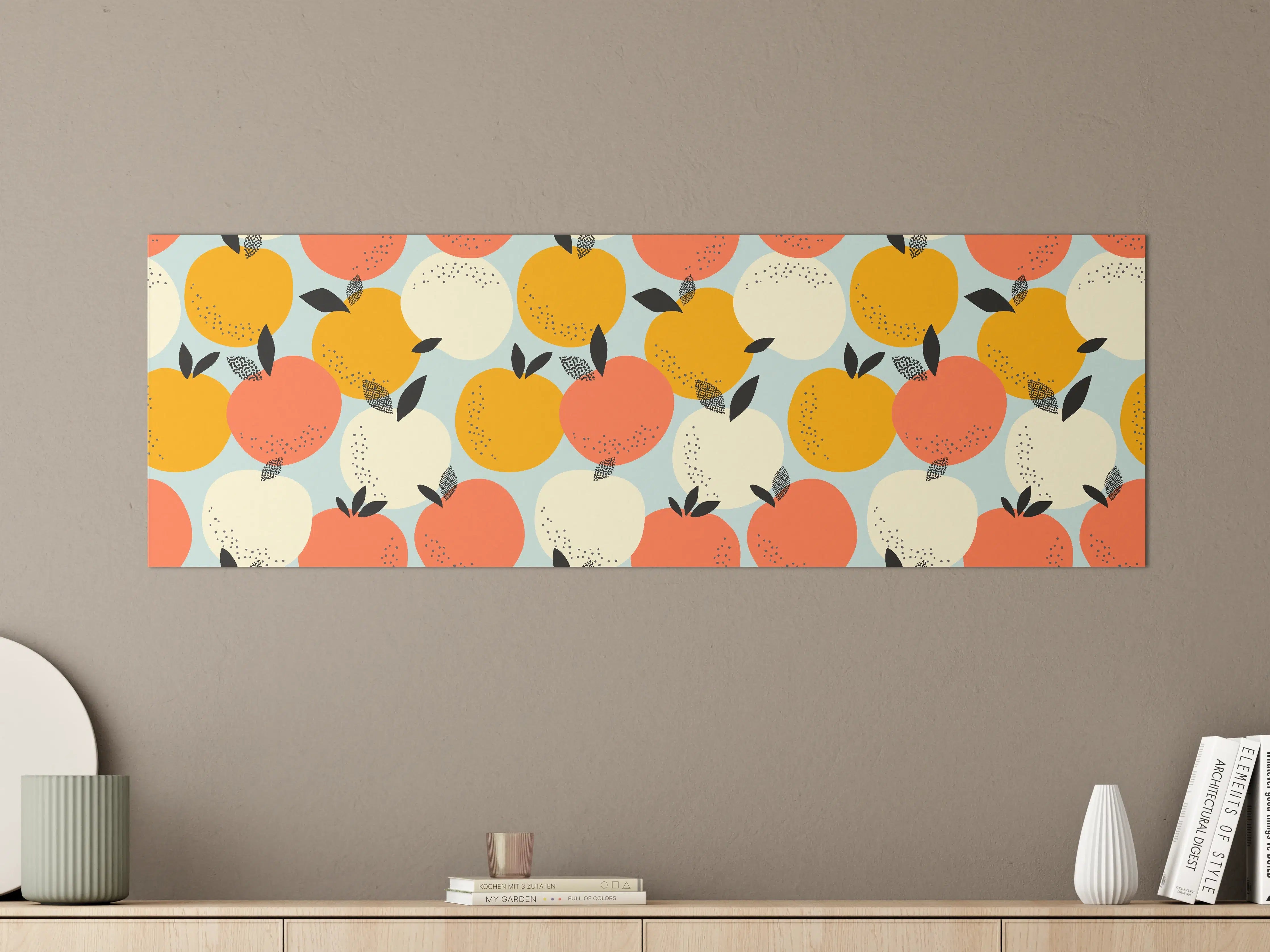 Große Wandbilder - Citrus Orange Pattern