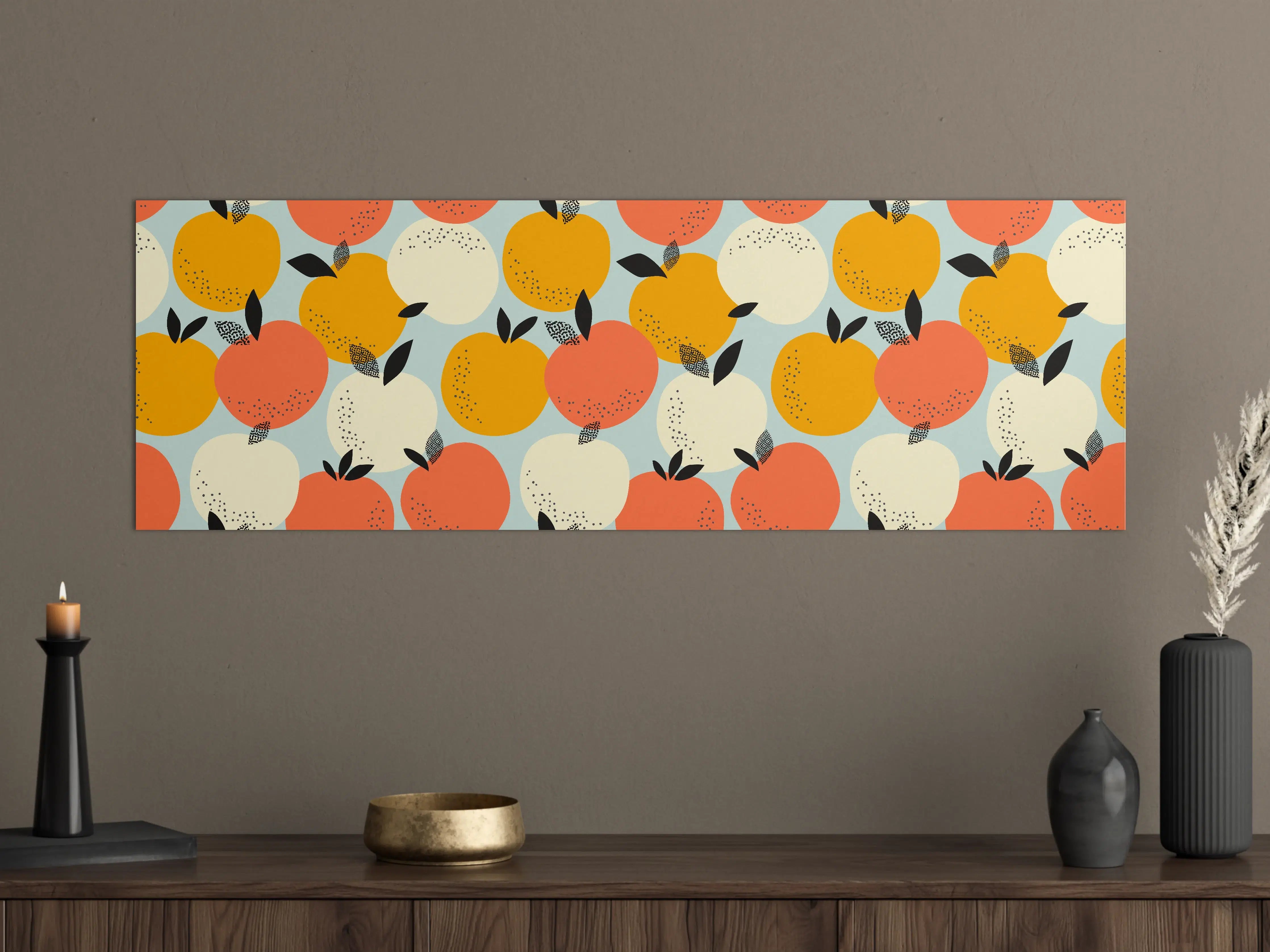 Große Wandbilder - Citrus Orange Pattern