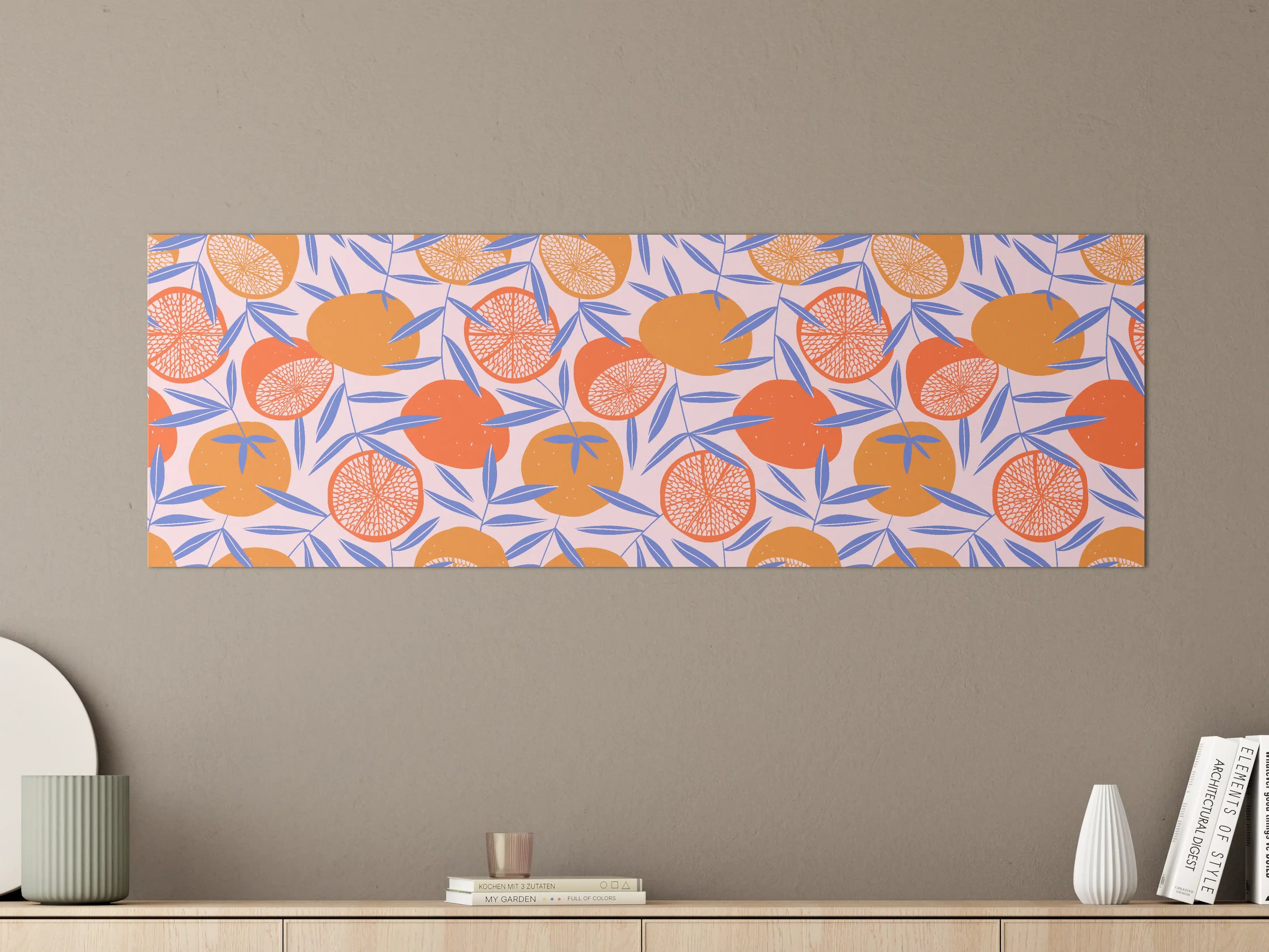 Große Wandbilder - Citrus Orange Print