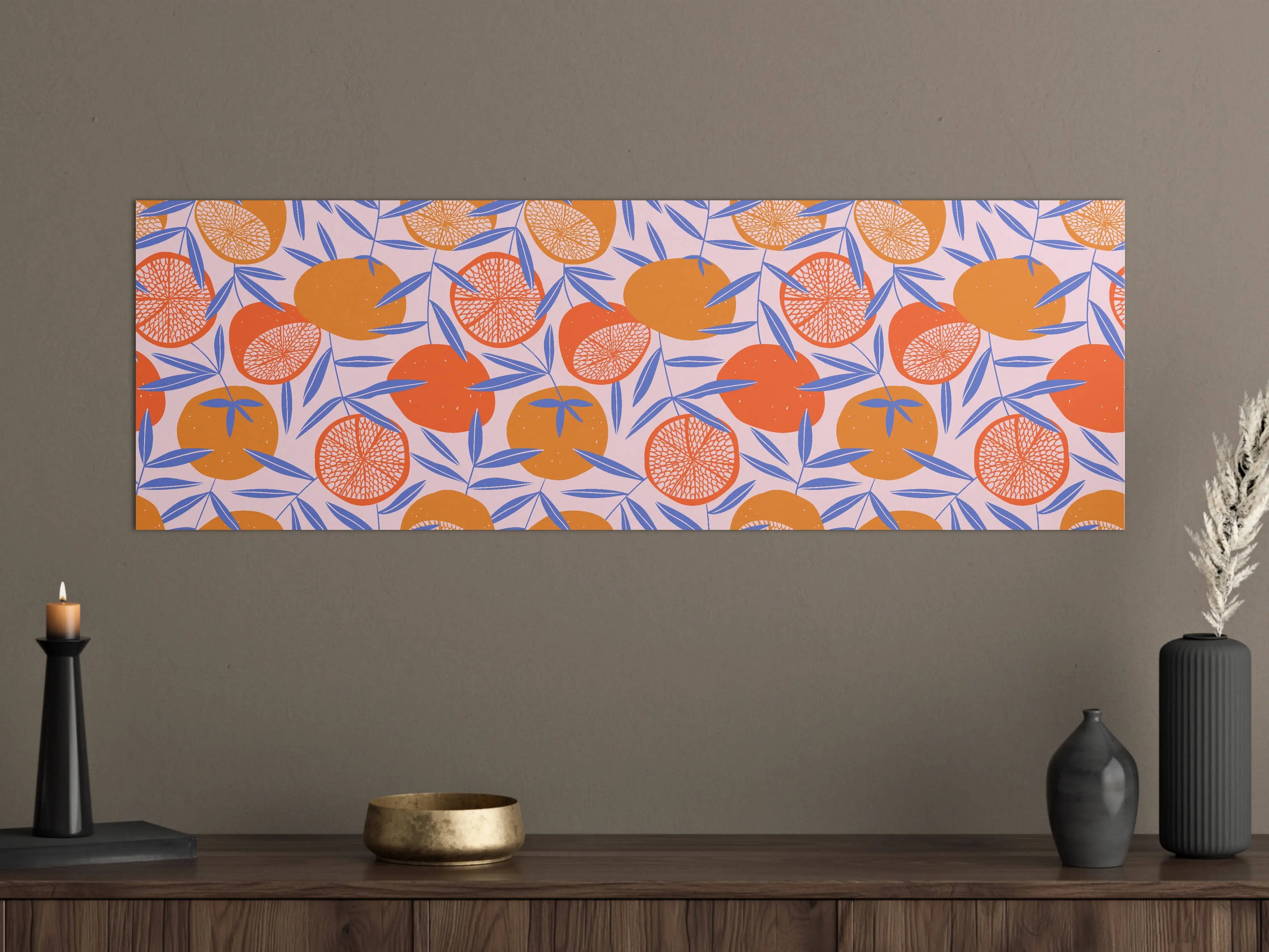 Große Wandbilder - Citrus Orange Print