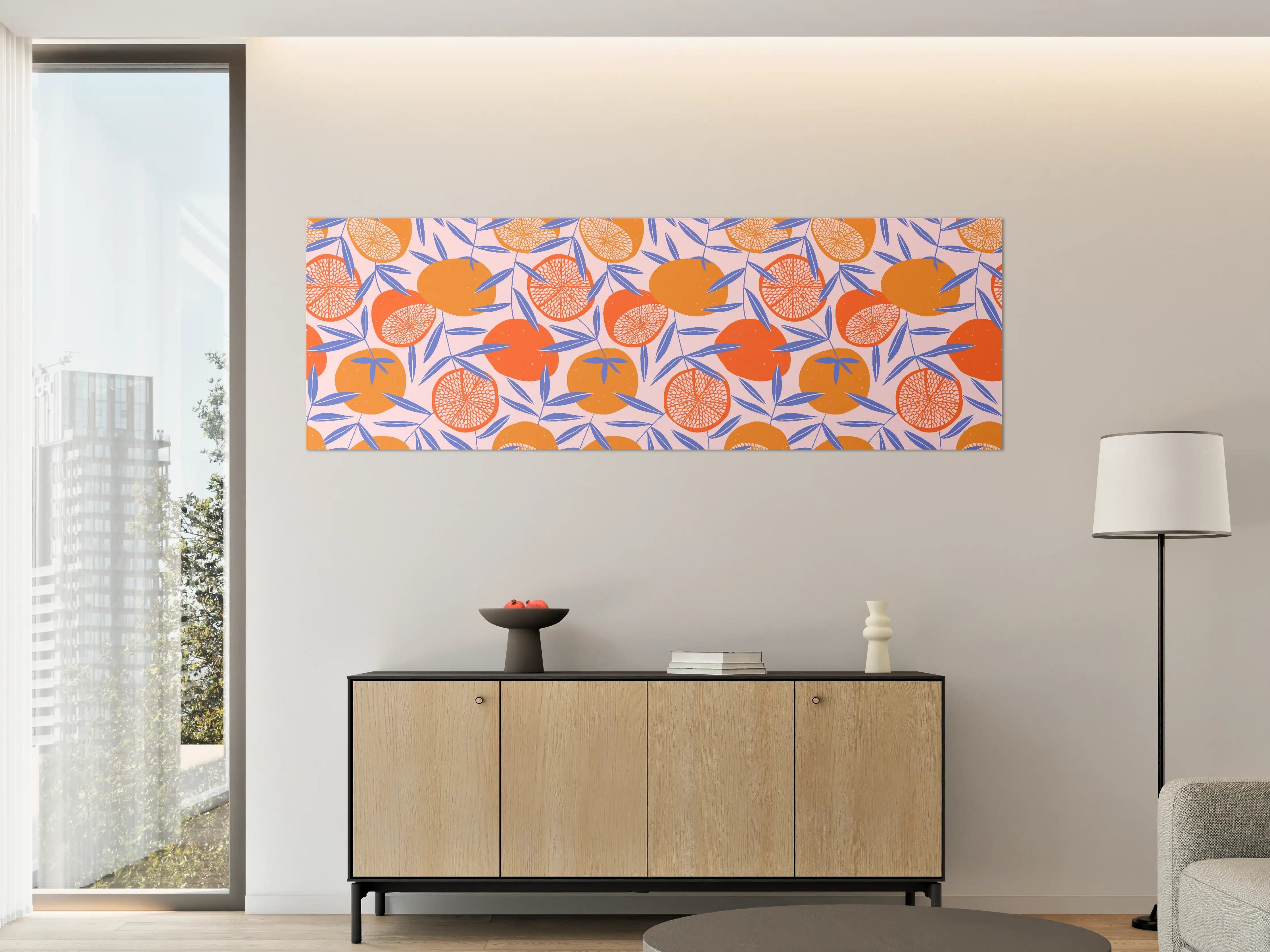 Große Wandbilder - Citrus Orange Print