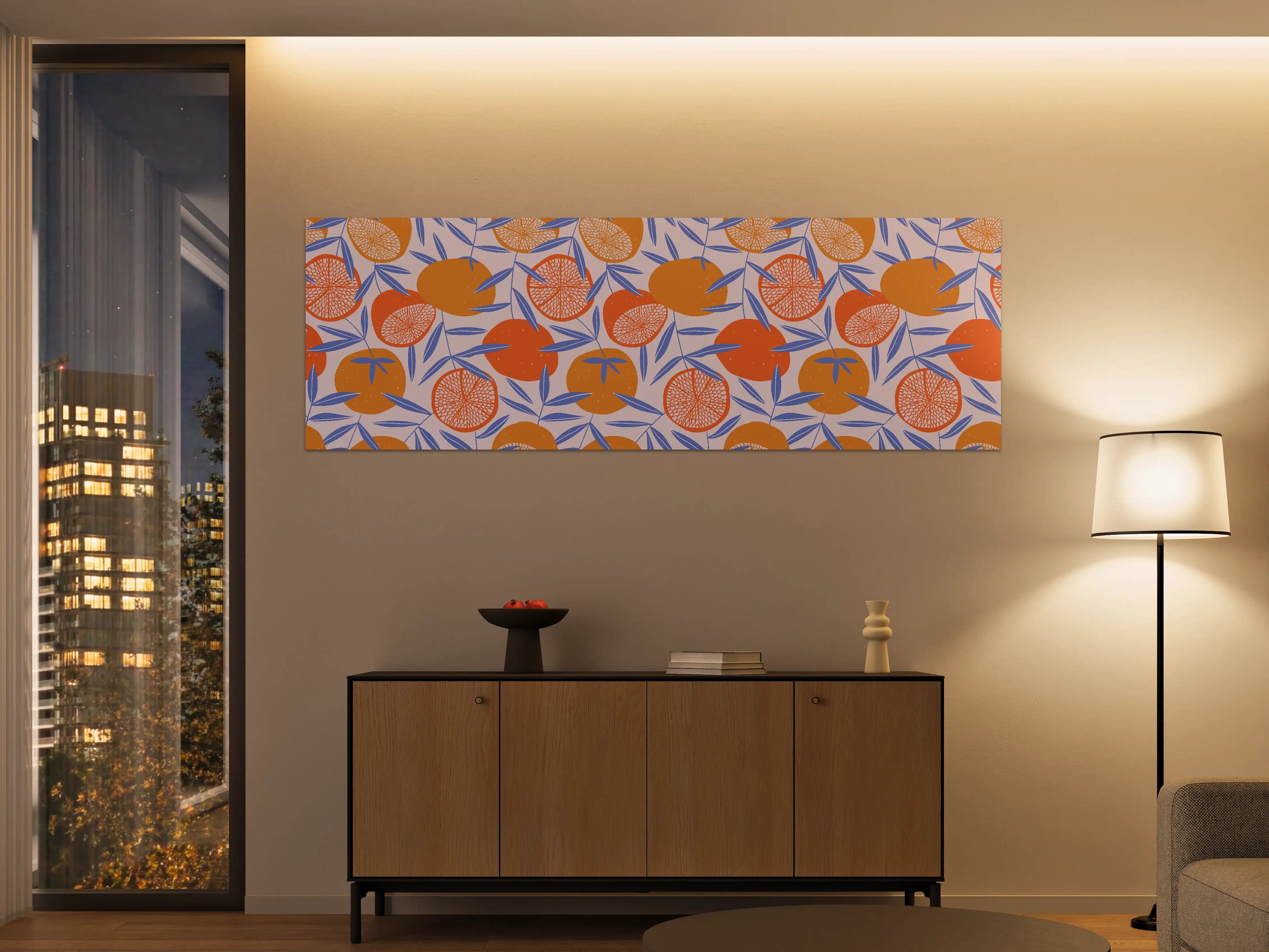 Große Wandbilder - Citrus Orange Print