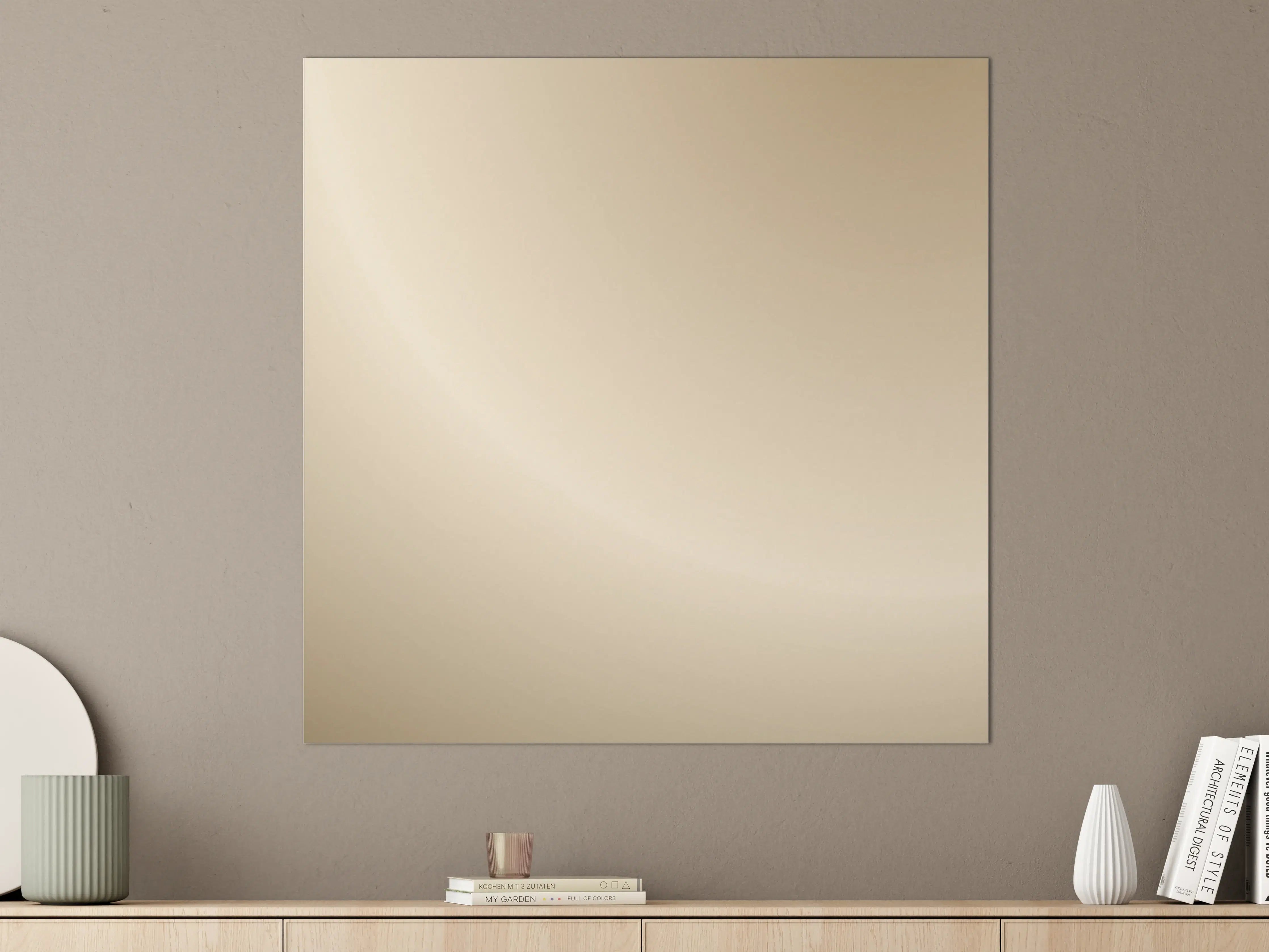 Große Wandbilder - Cremefarbener Gradient Hintergrund