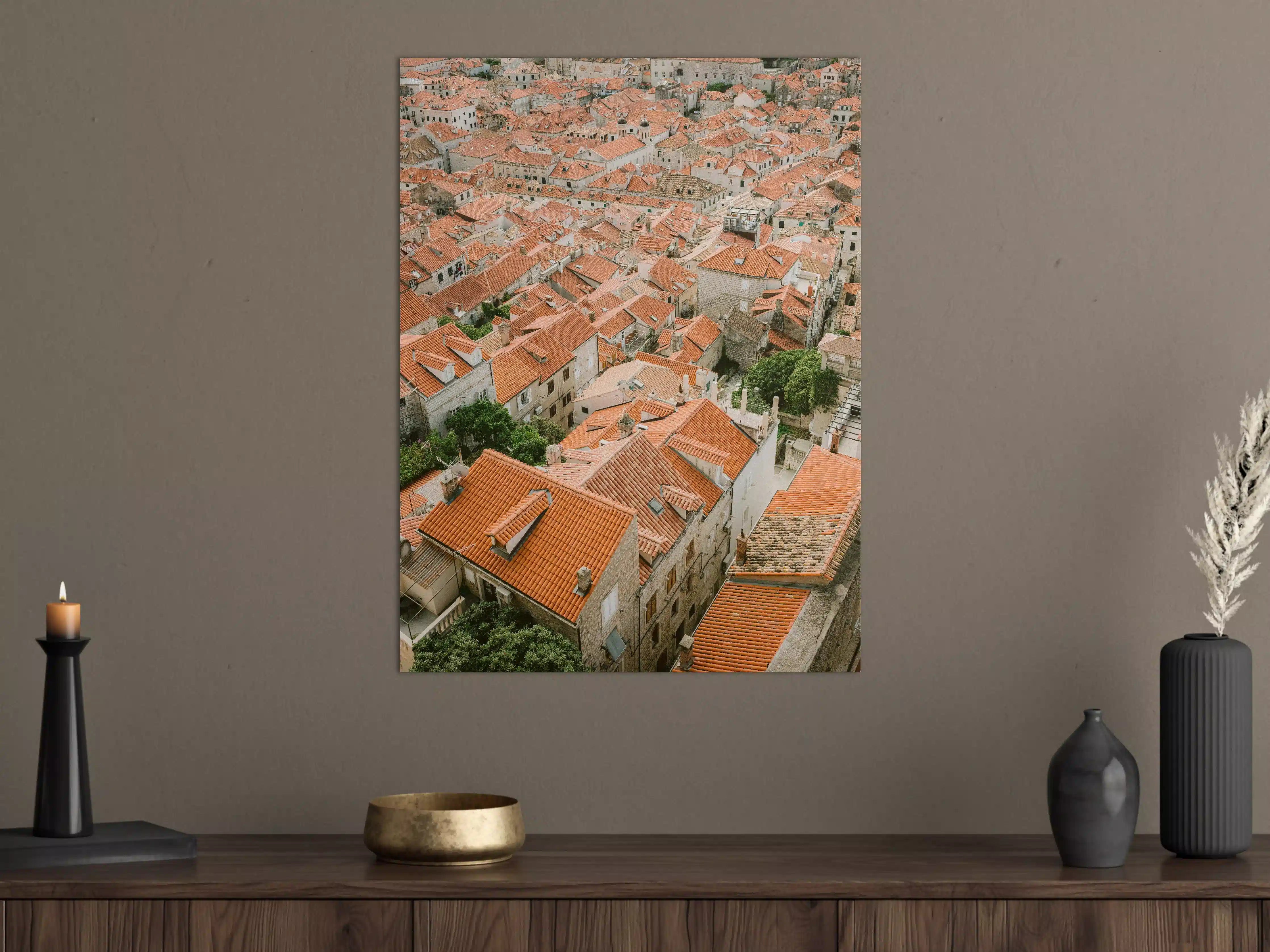 Große Wandbilder - Dächer von Dubrovnik, Kroatien