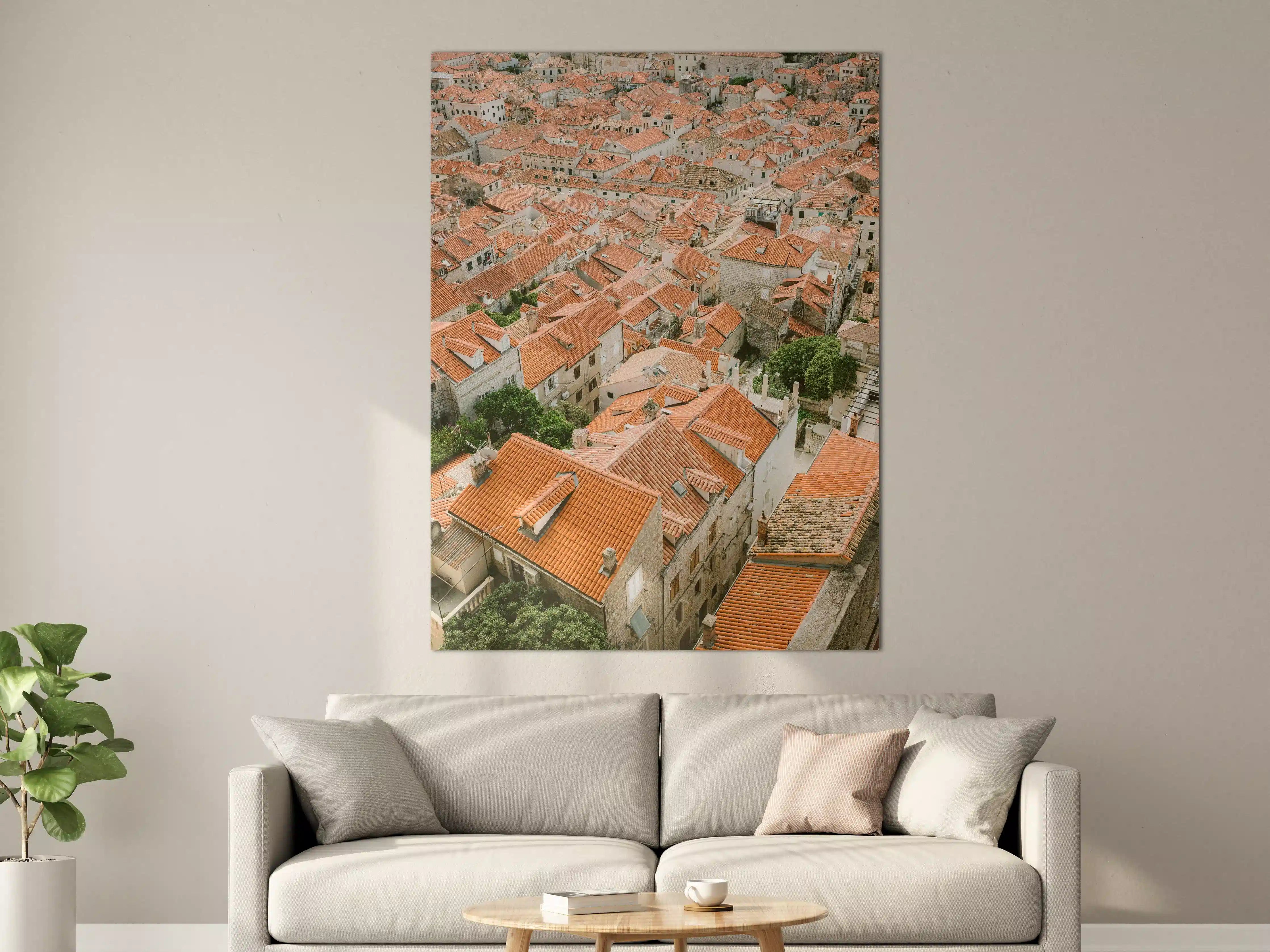 Große Wandbilder - Dächer von Dubrovnik, Kroatien