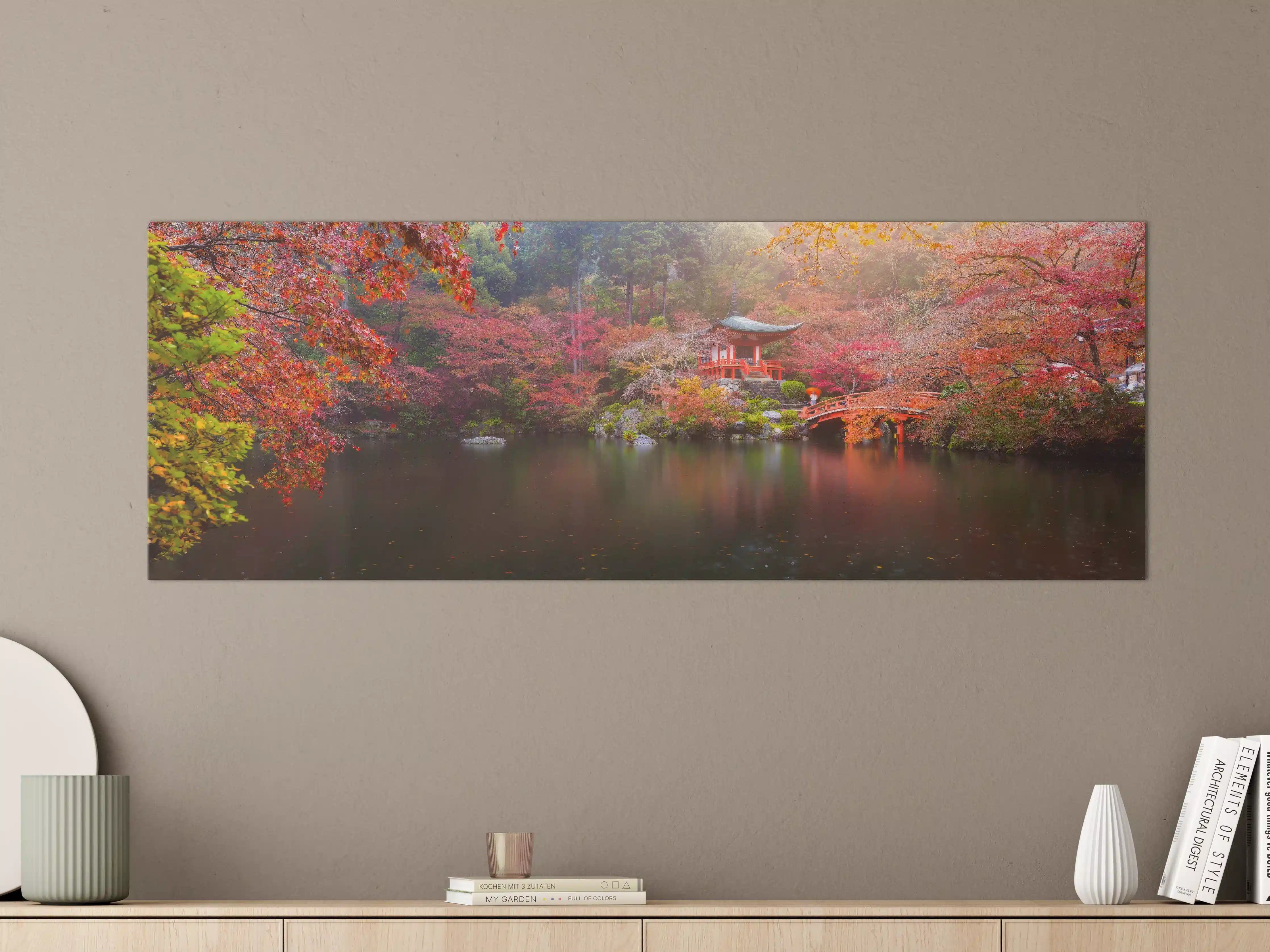Große Wandbilder - Daigo-ji-Tempel im Herbst