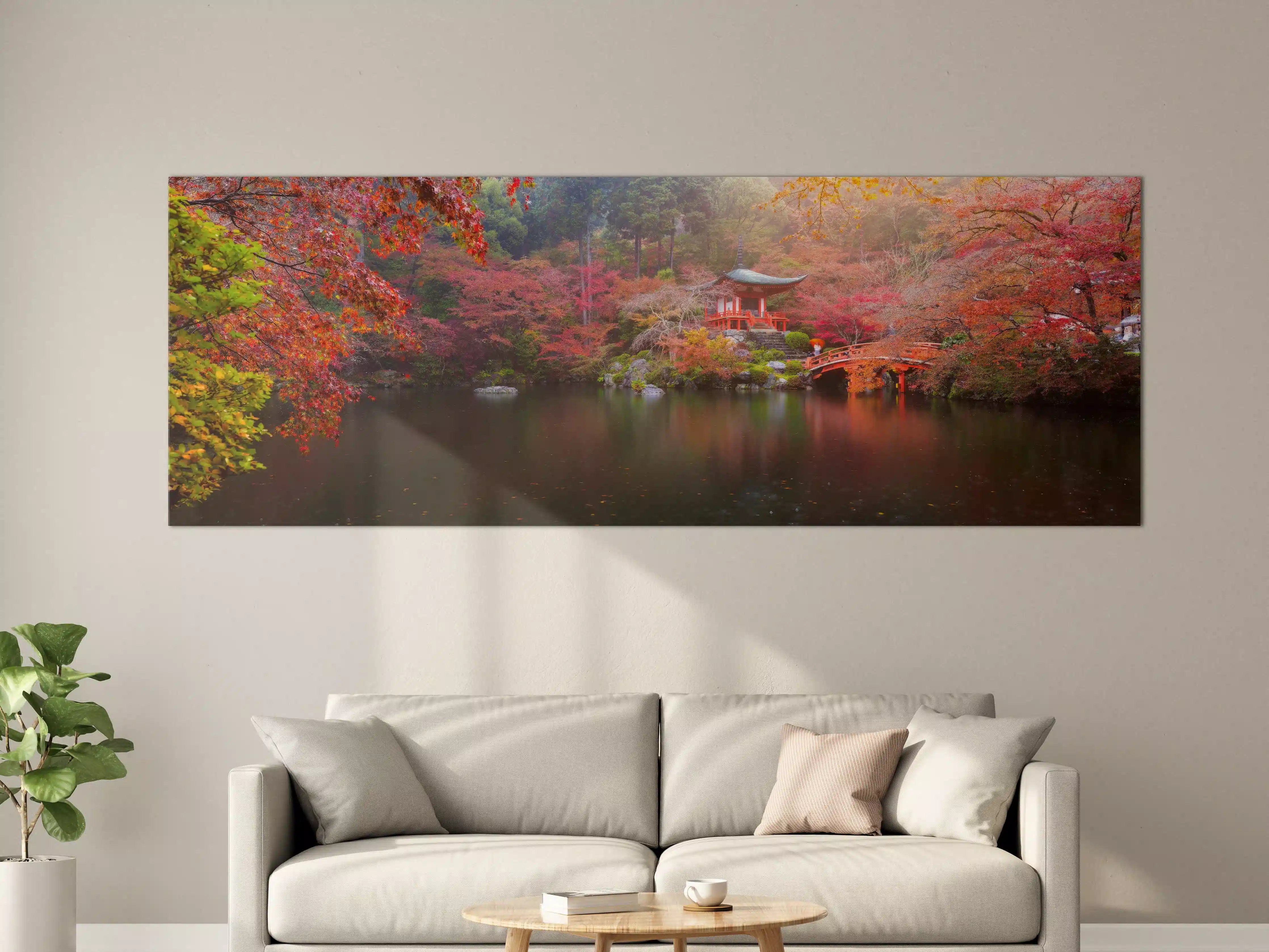 Große Wandbilder - Daigo-ji-Tempel im Herbst