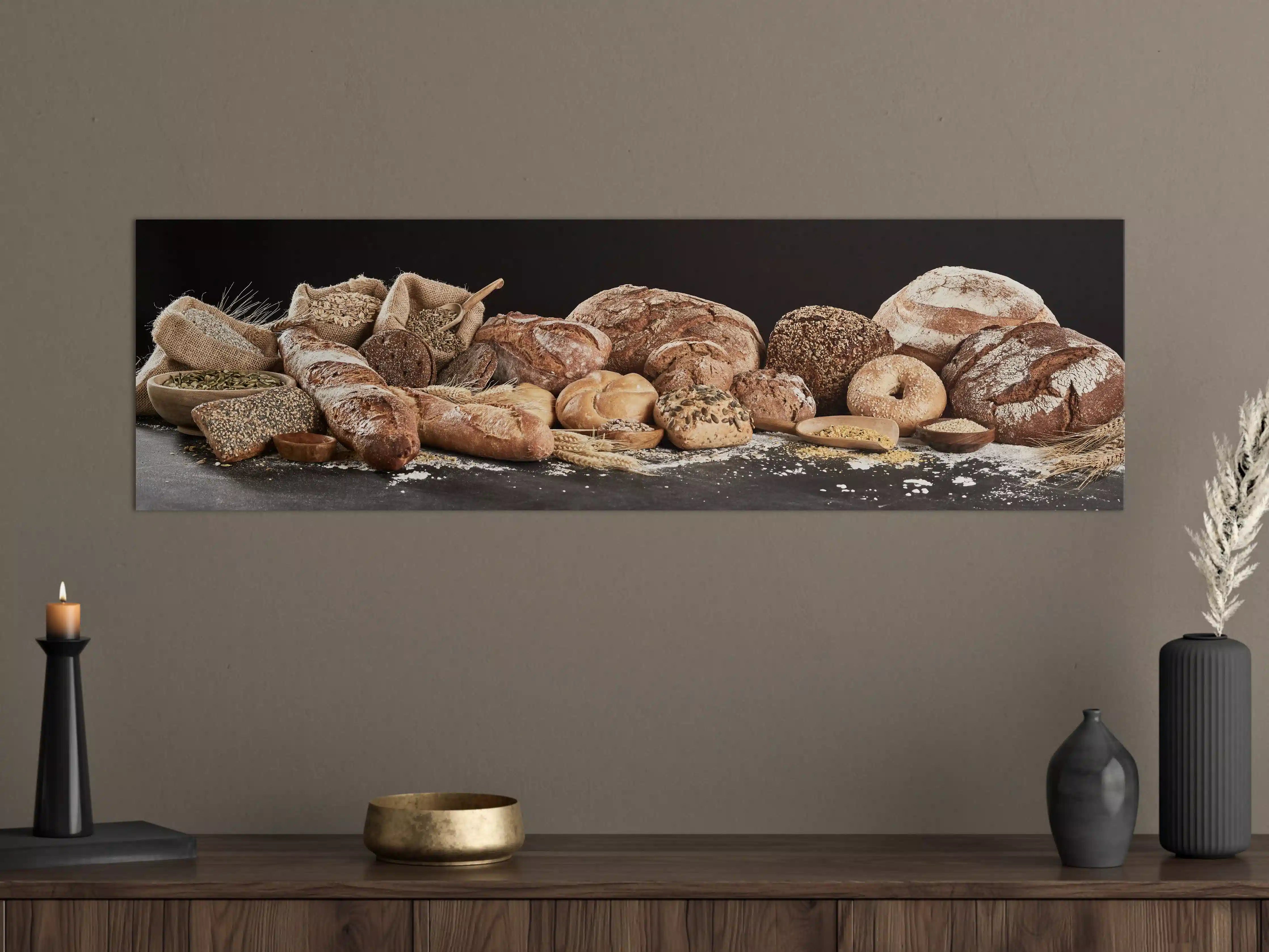 Große Wandbilder - Dekorative Stein- und Sand-Kombination