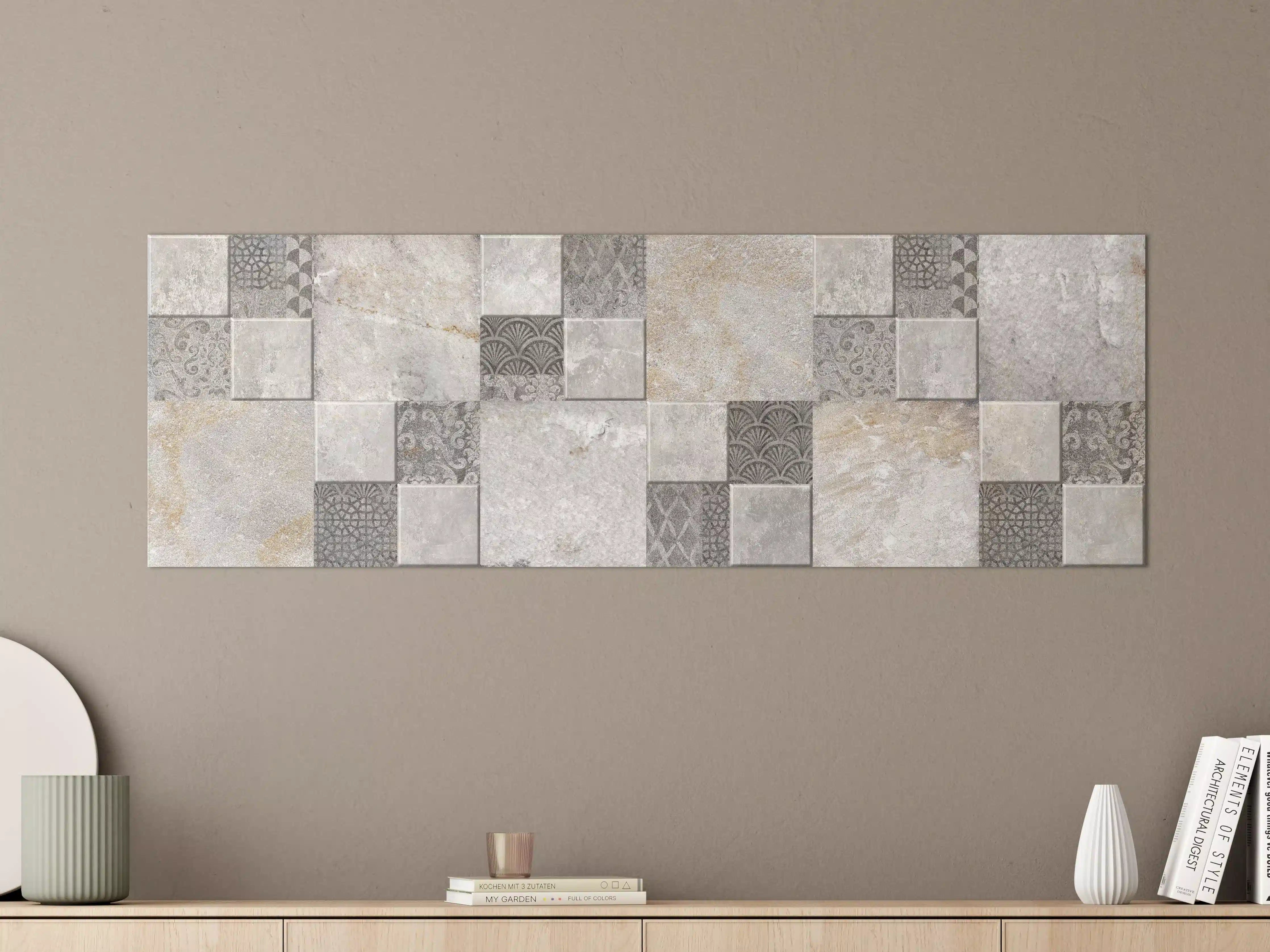 Große Wandbilder - Dekorativer Steinmosaik