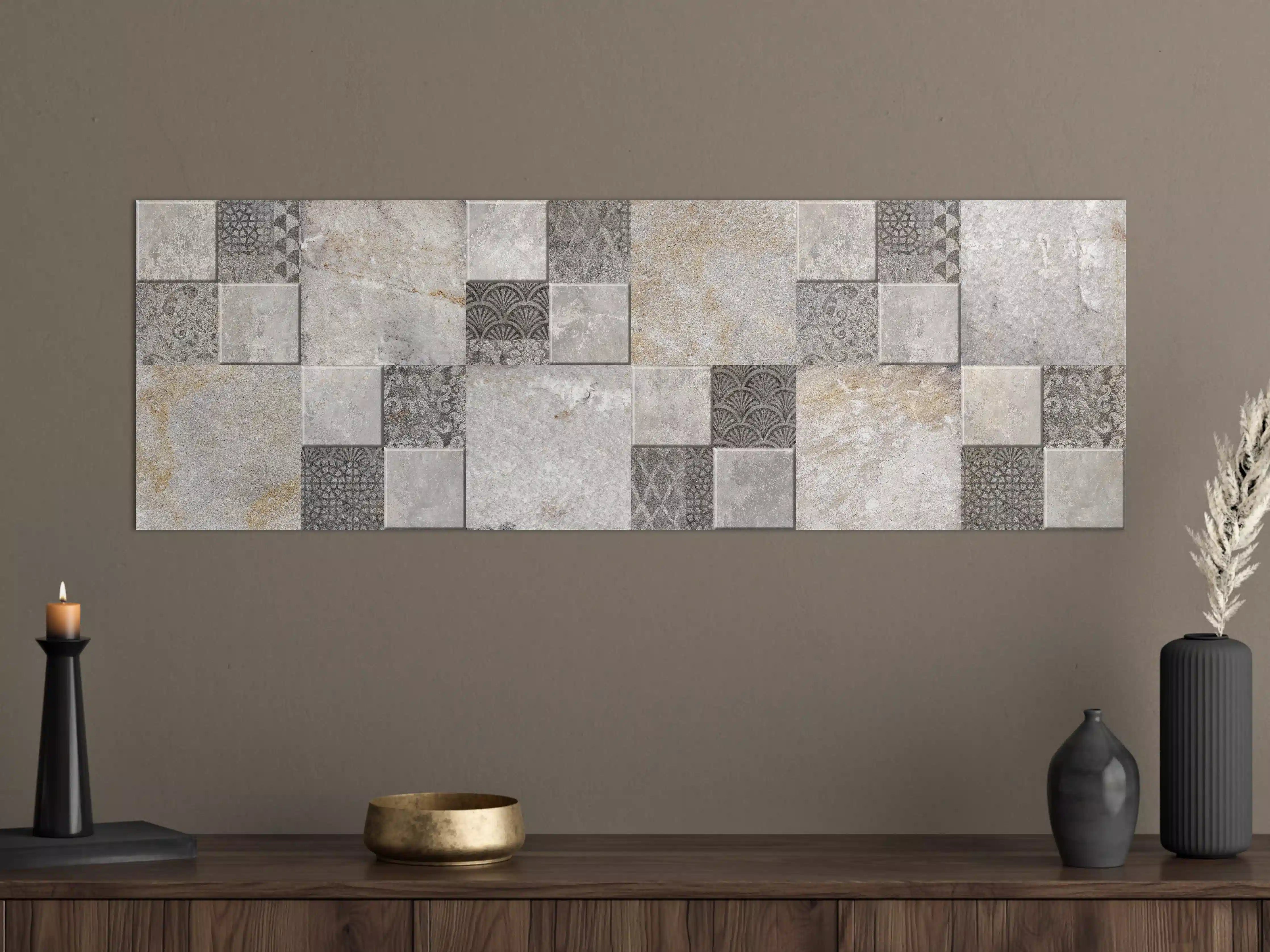 Große Wandbilder - Dekorativer Steinmosaik