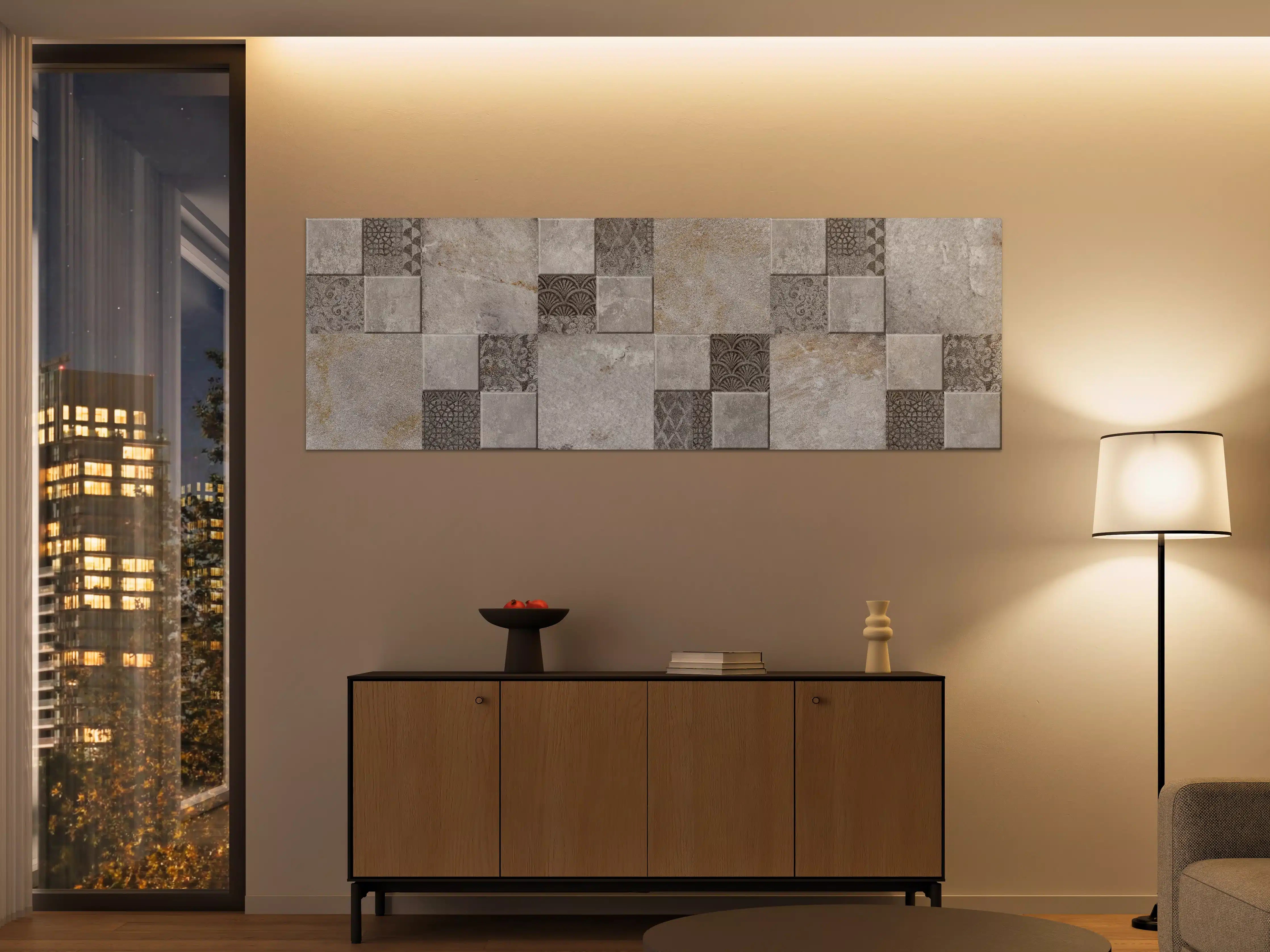Große Wandbilder - Dekorativer Steinmosaik