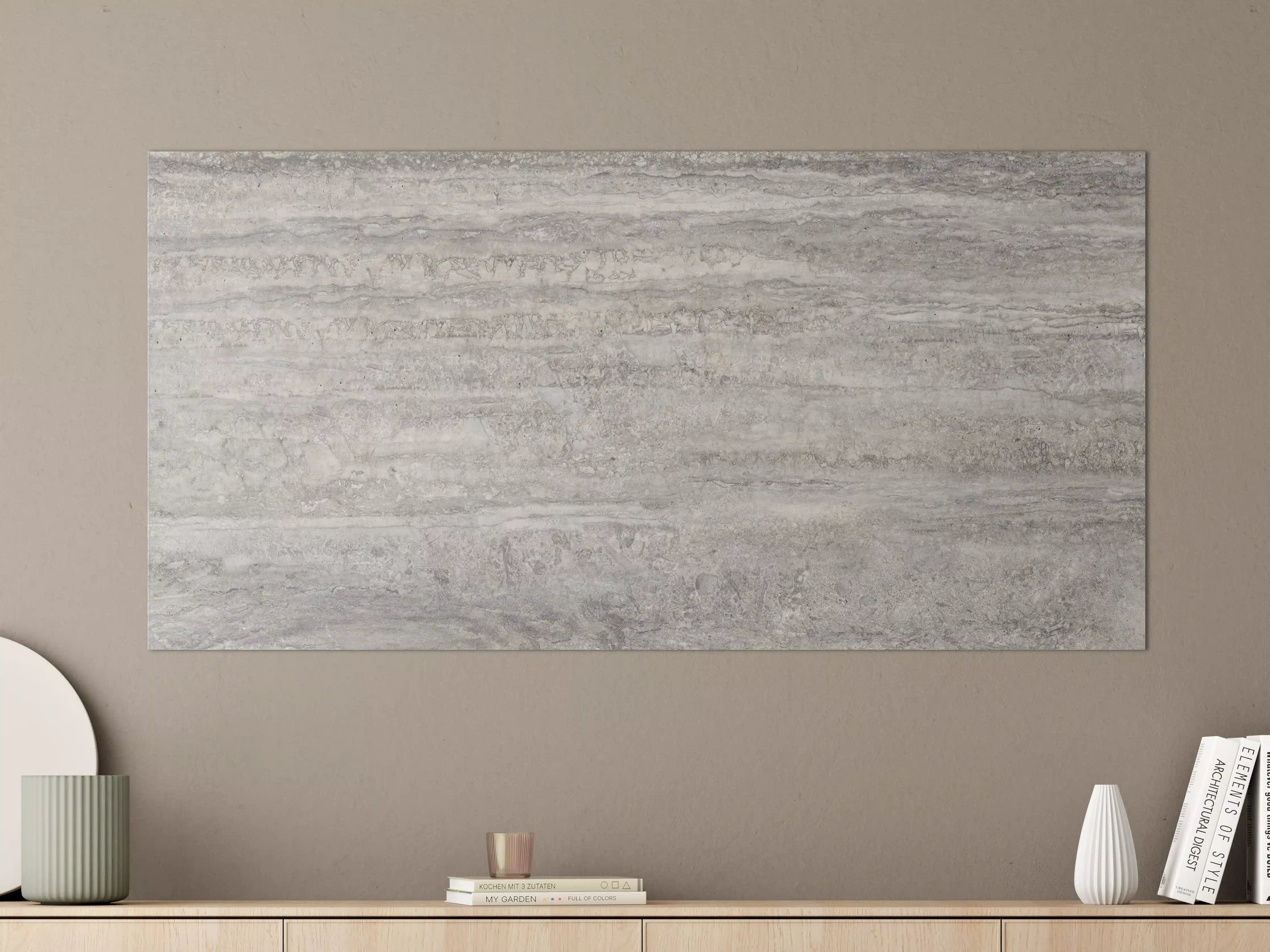 Große Wandbilder - Dezenter Travertin Marmor