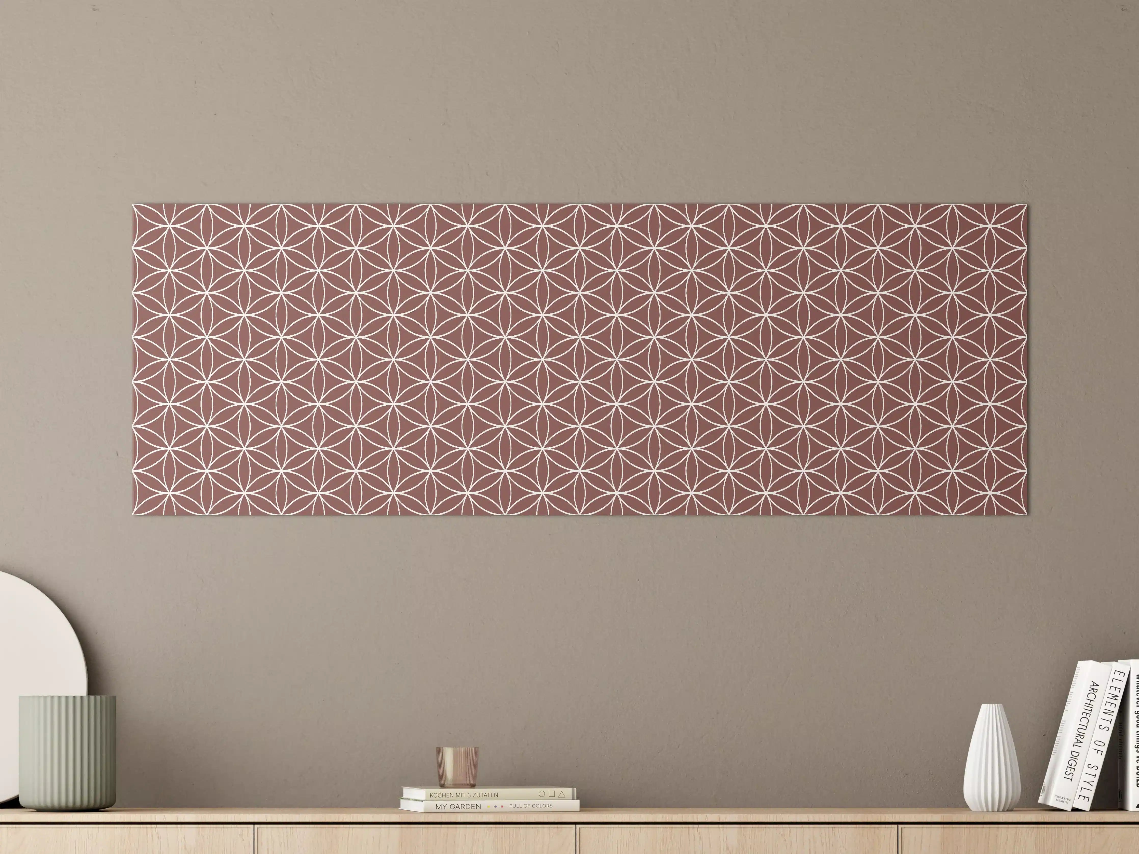 Große Wandbilder - Dezentes geometrisches Muster in pastelligen Tönen
