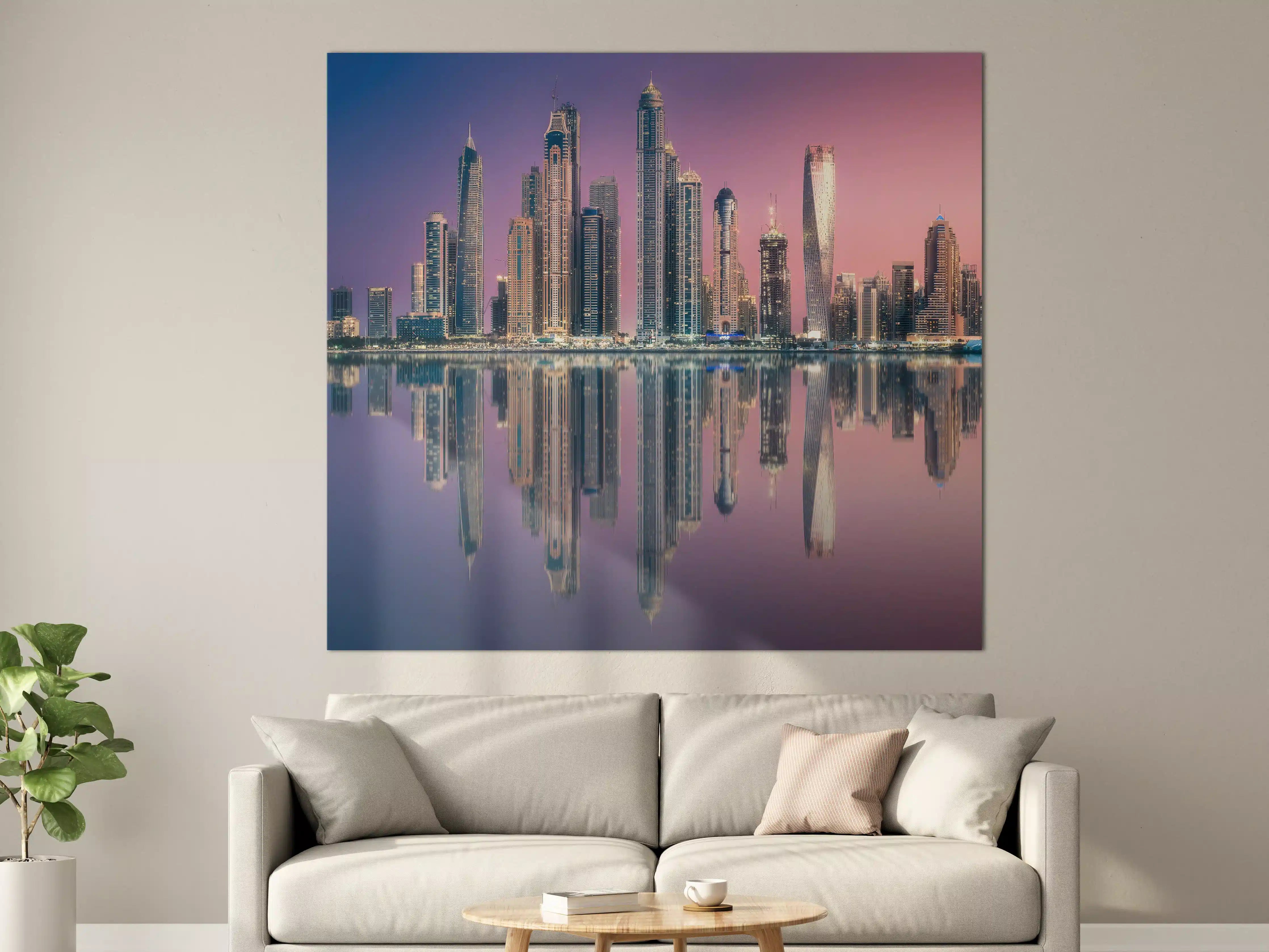Große Wandbilder - Die Bucht von Dubai Marina Aussicht von Palm Jumeirah