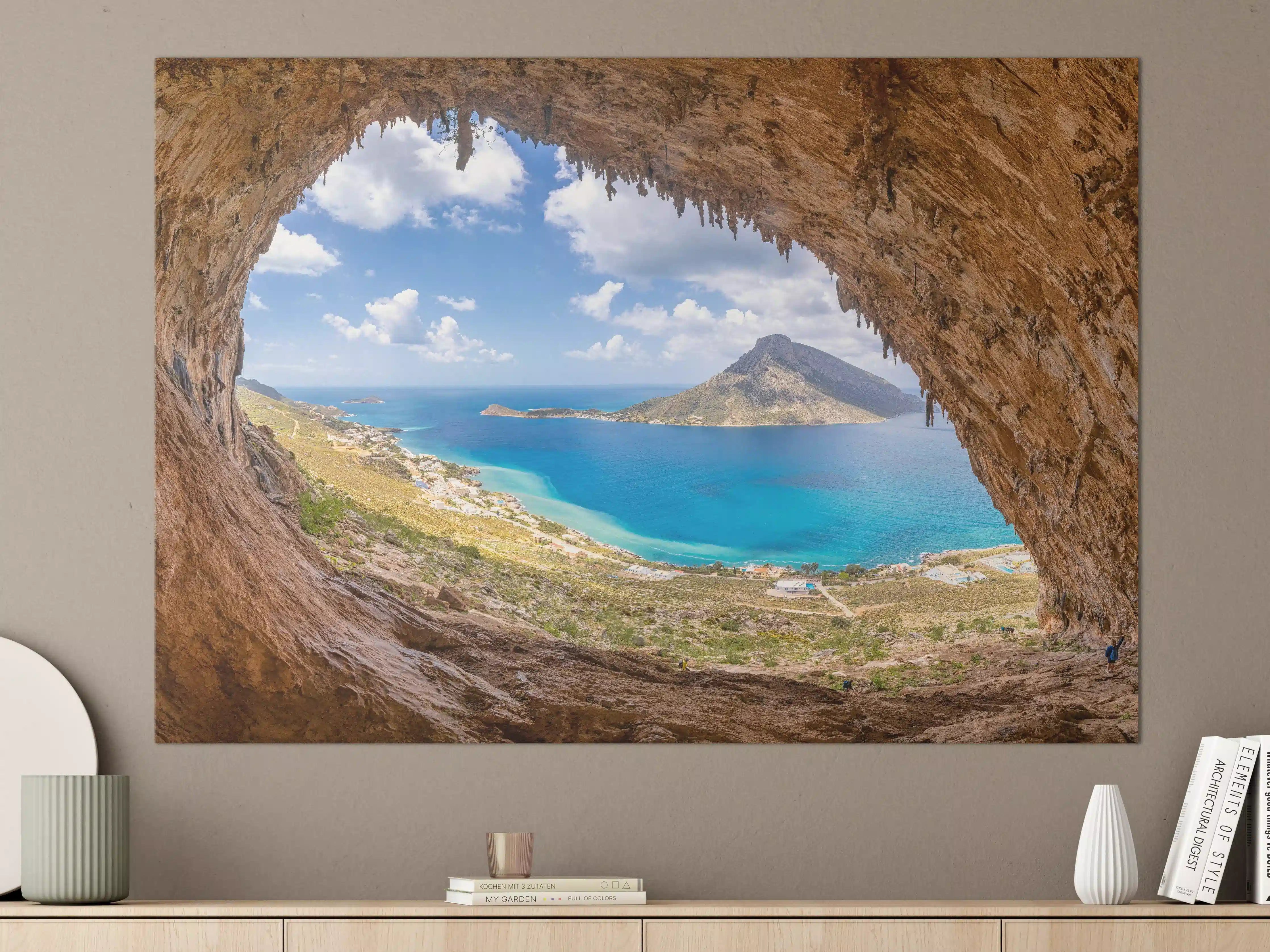 Große Wandbilder - Die berühmte Grande Grotta mit Blick aufs Meer