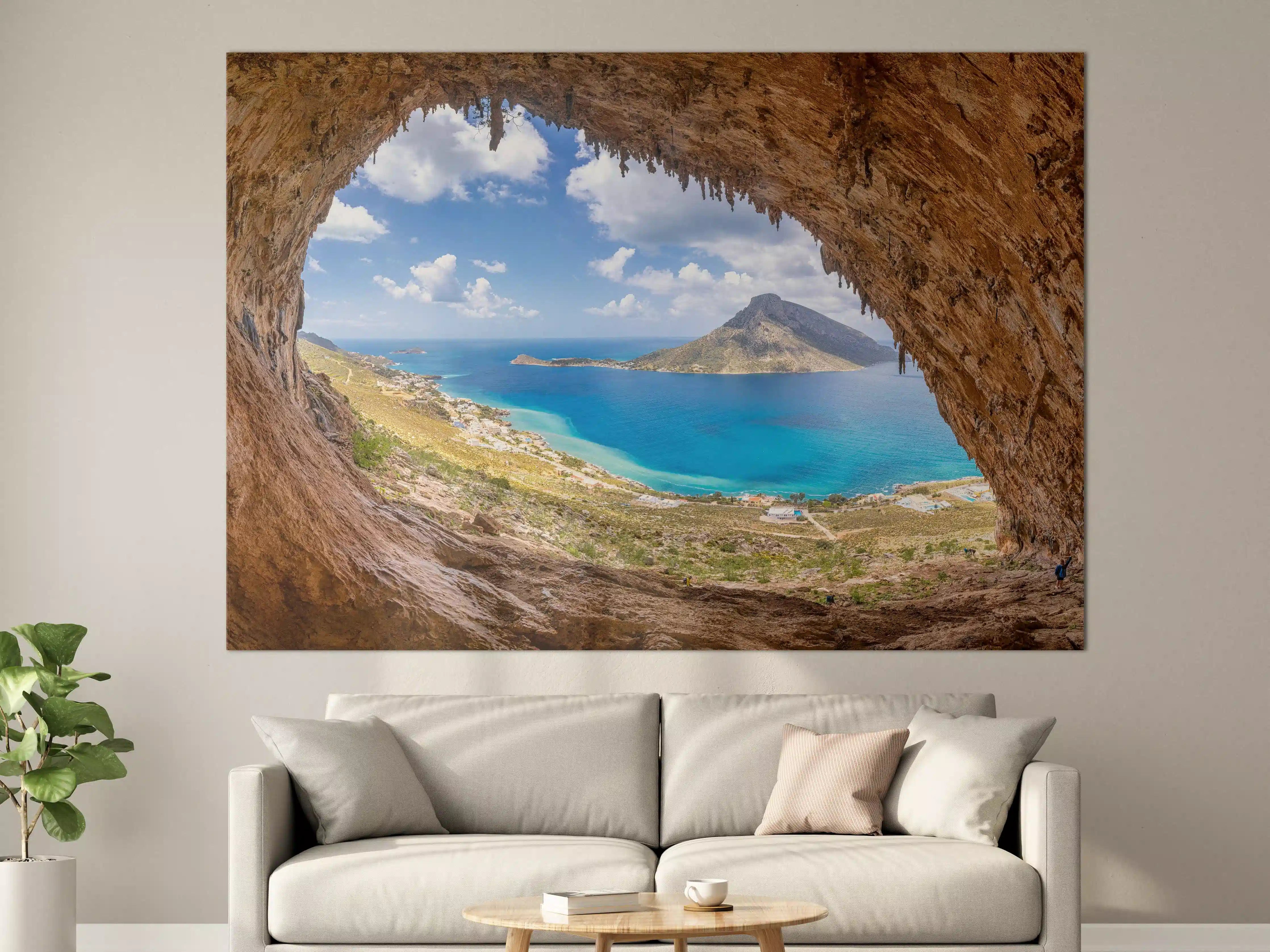 Große Wandbilder - Die berühmte Grande Grotta mit Blick aufs Meer