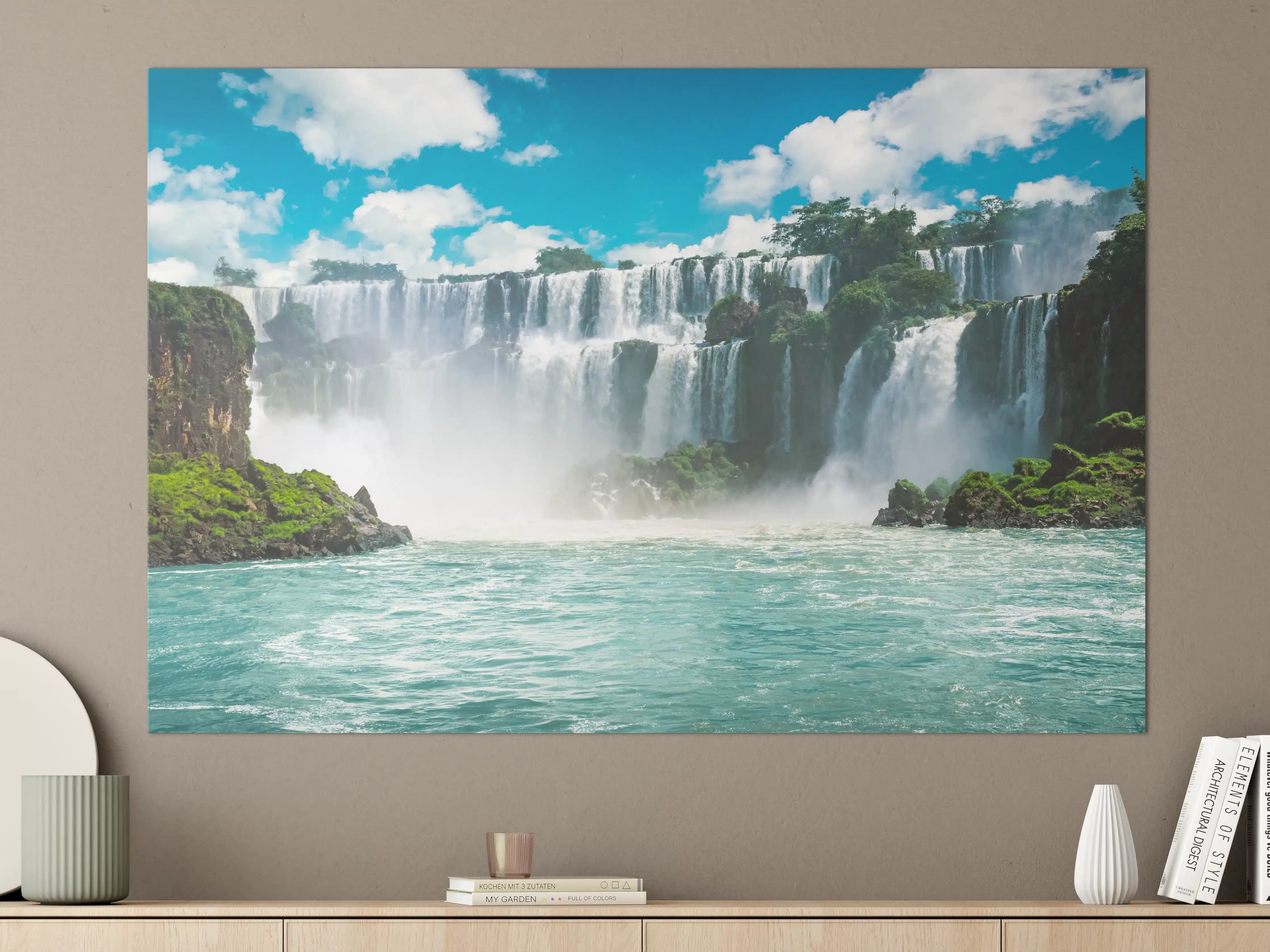 Große Wandbilder - Die erstaunlichen Iguazu-Wasserfälle in Brasilien