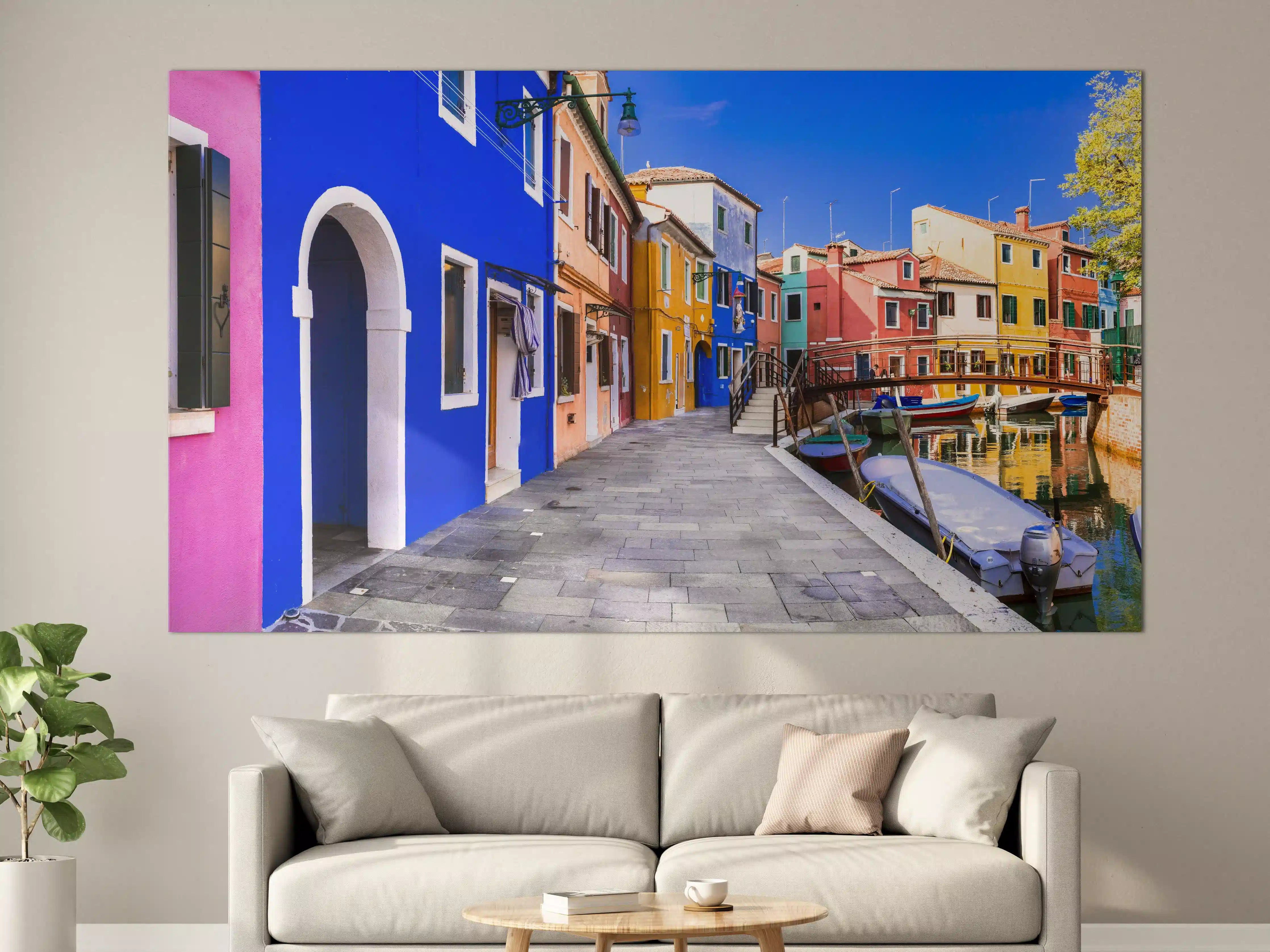 Große Wandbilder - Die farbenfrohe Insel Burano
