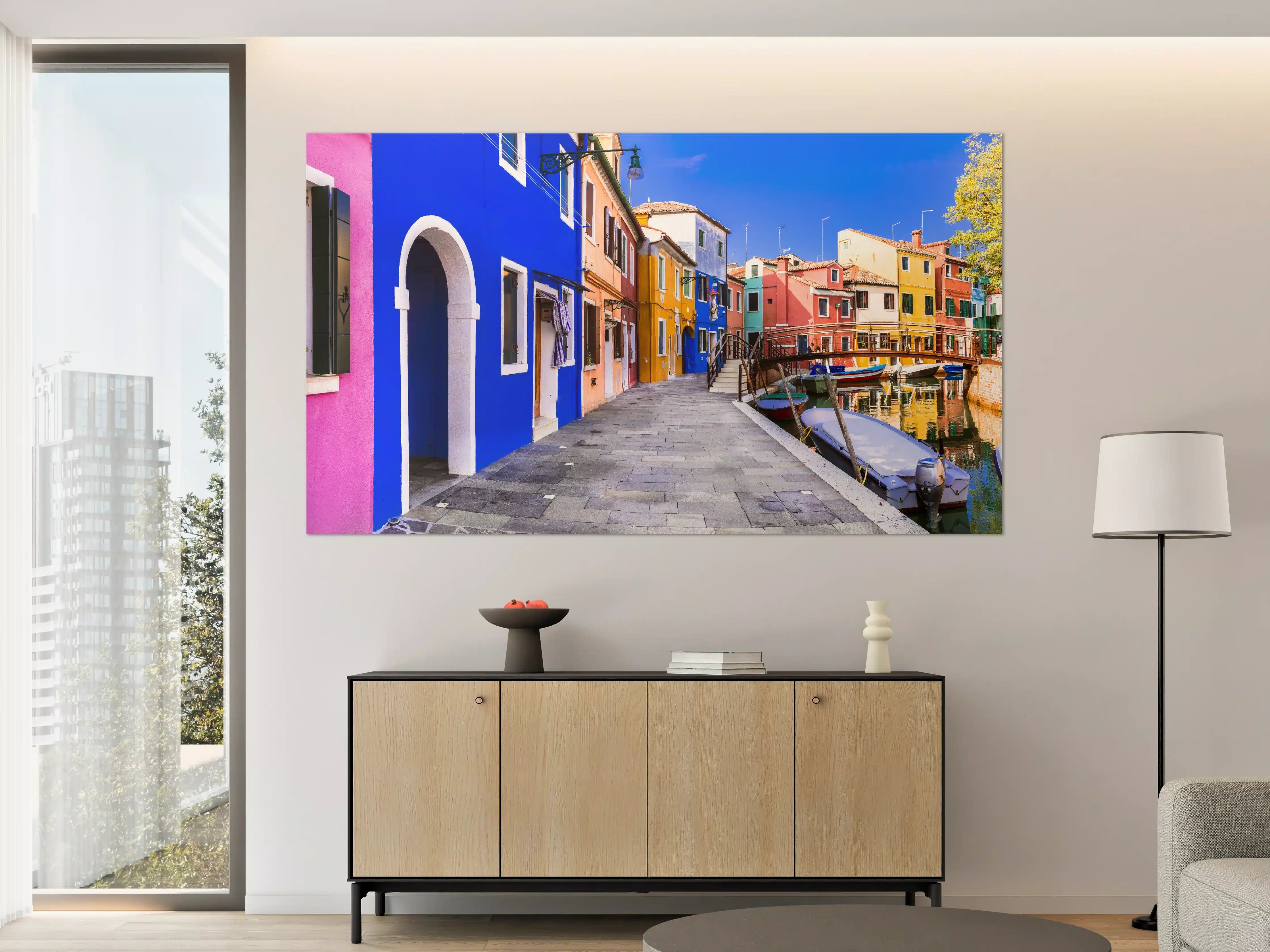 Große Wandbilder - Die farbenfrohe Insel Burano