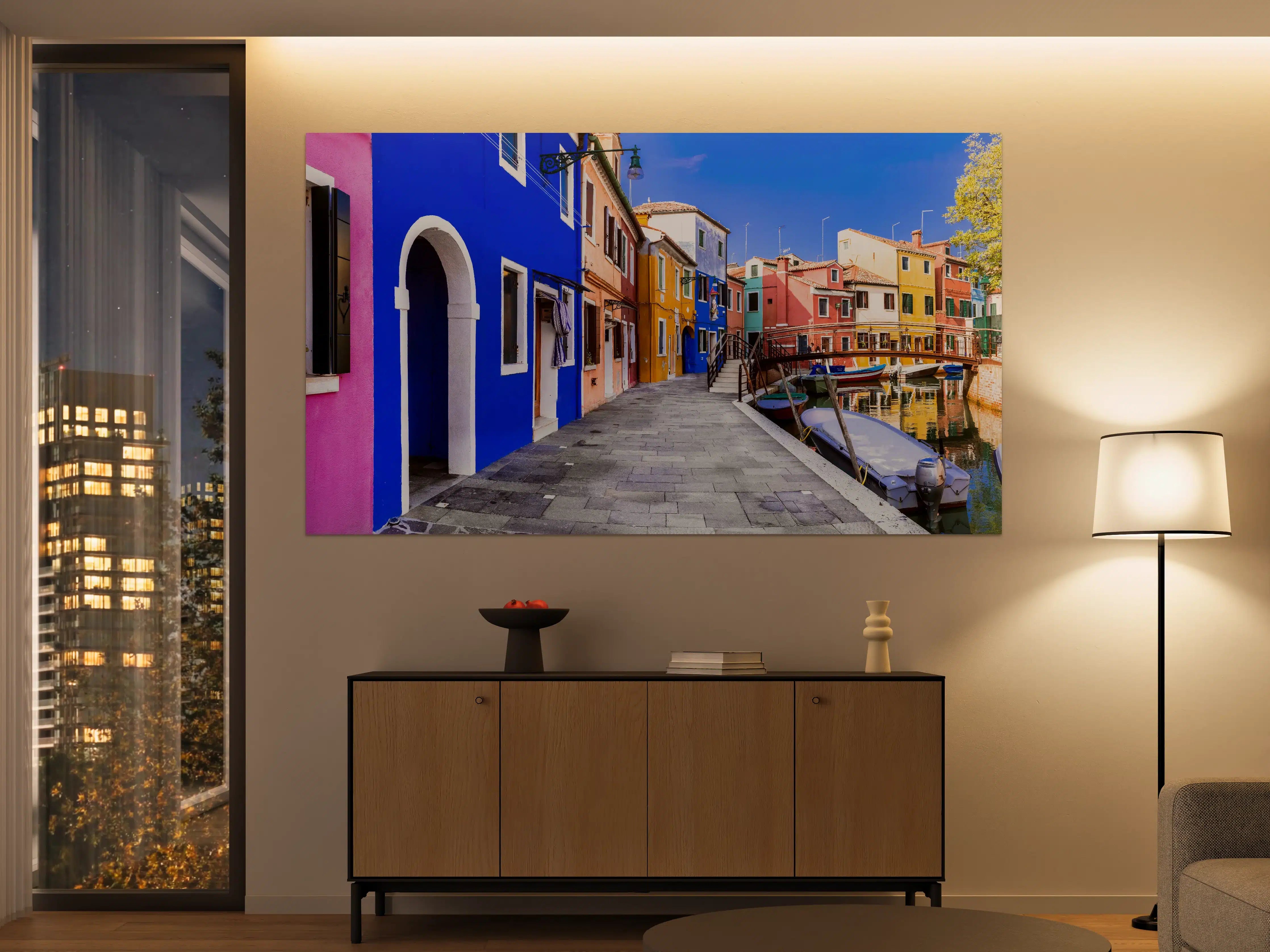 Große Wandbilder - Die farbenfrohe Insel Burano