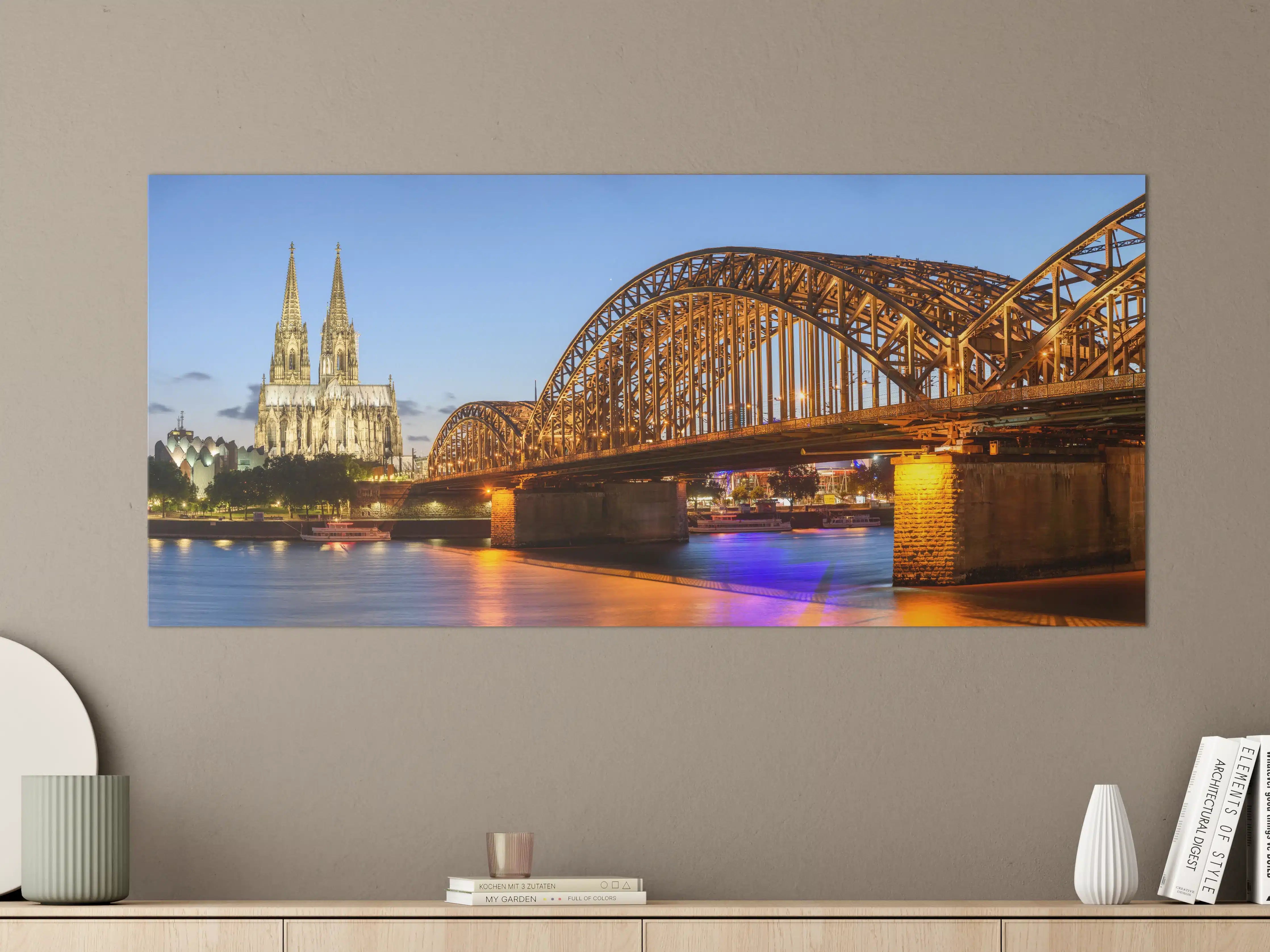 Große Wandbilder - Dombrücke in Köln - Deutschland