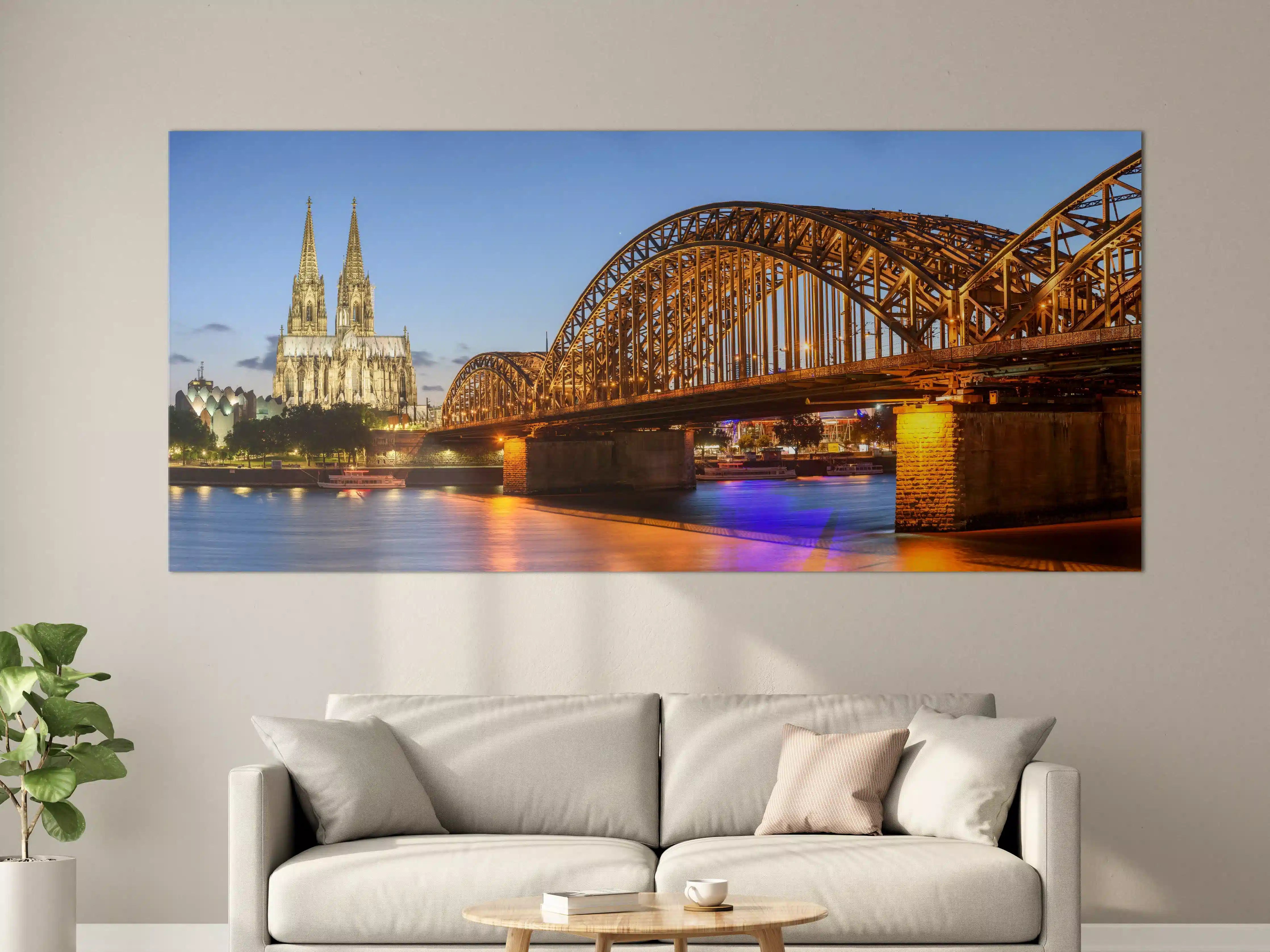 Große Wandbilder - Dombrücke in Köln - Deutschland