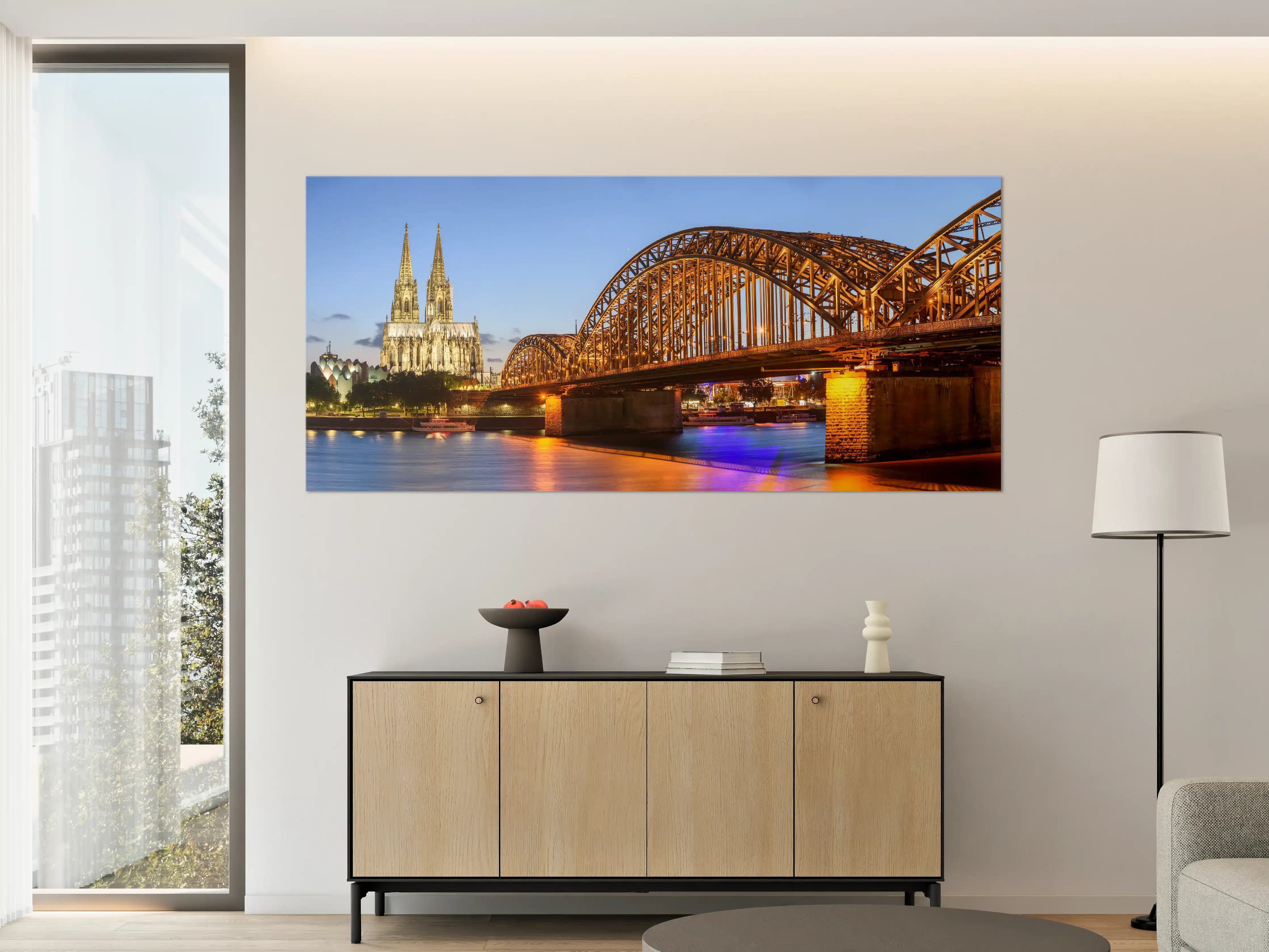 Große Wandbilder - Dombrücke in Köln - Deutschland
