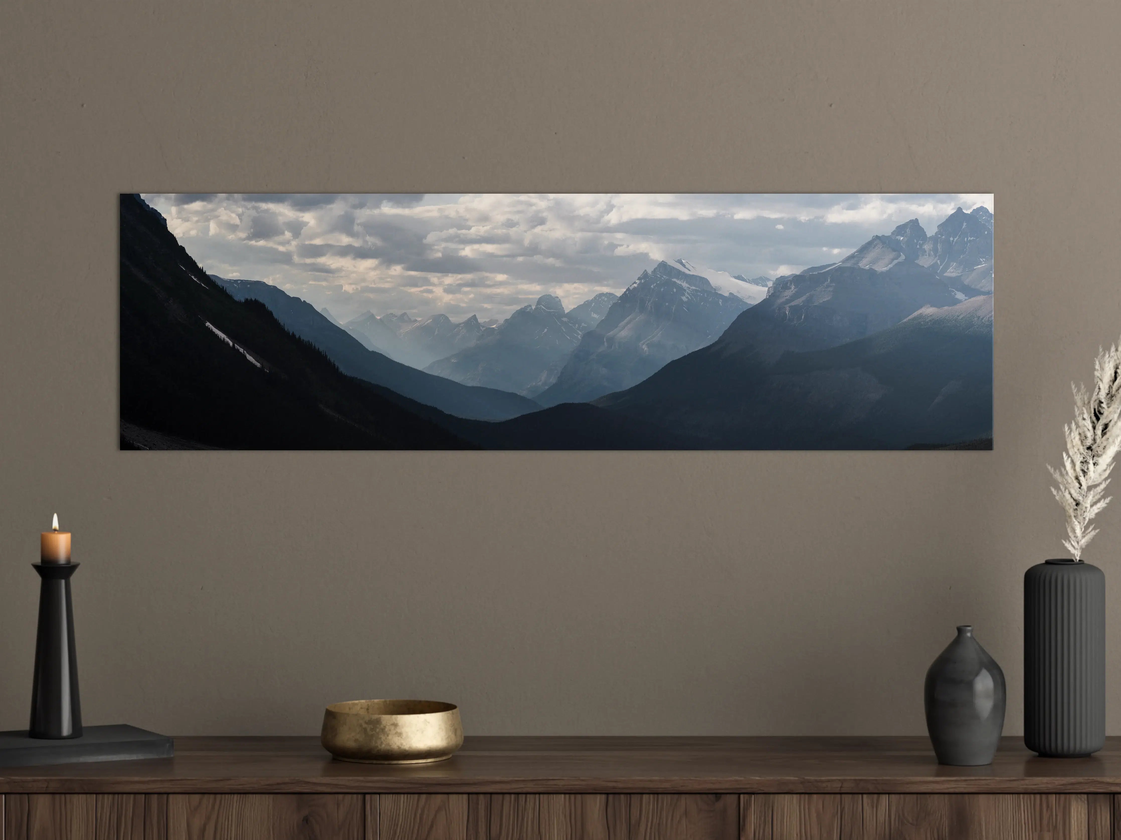 Große Wandbilder - Dramatische Landschaft entlang der Icefields Park