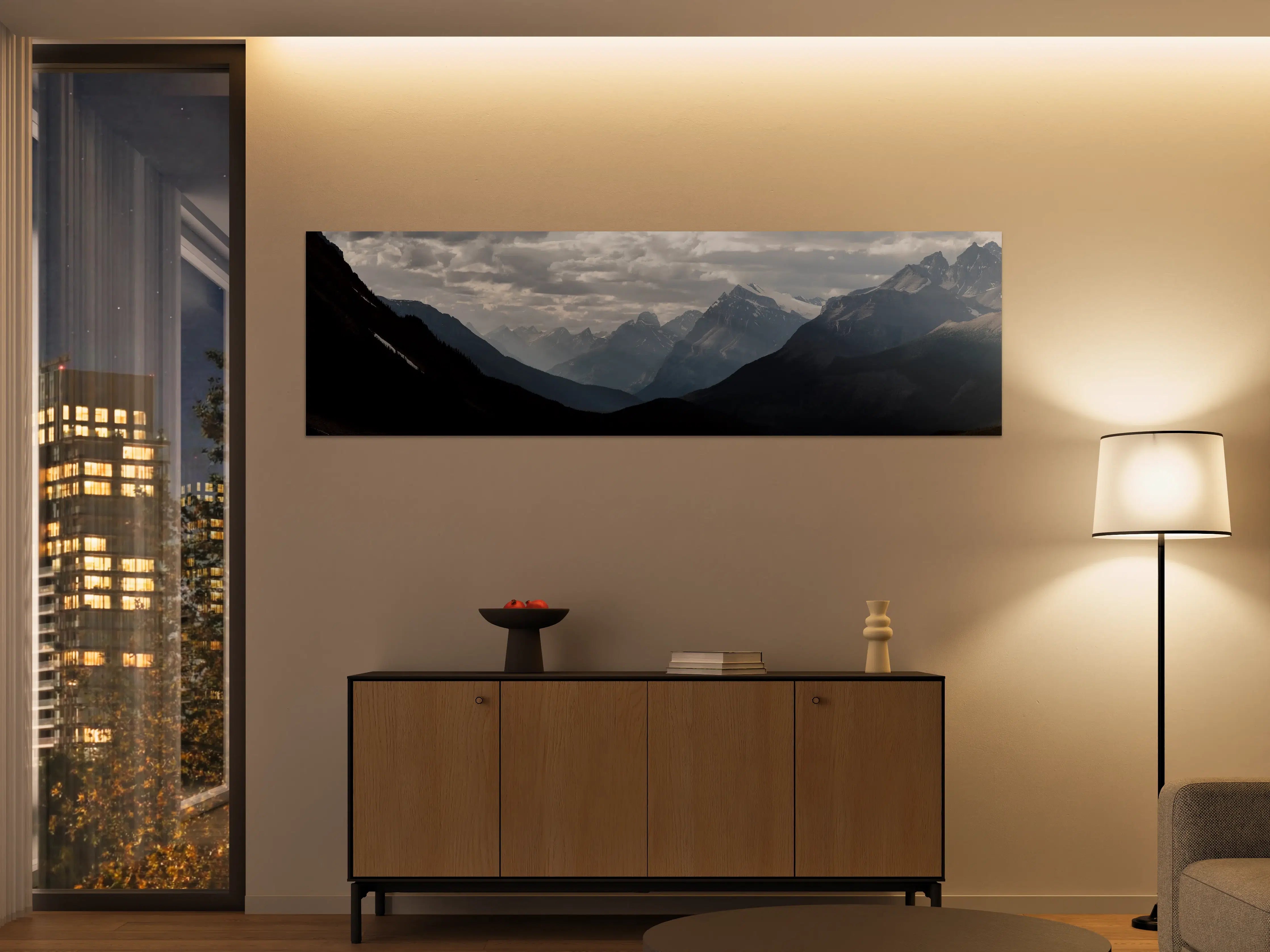 Große Wandbilder - Dramatische Landschaft entlang der Icefields Park