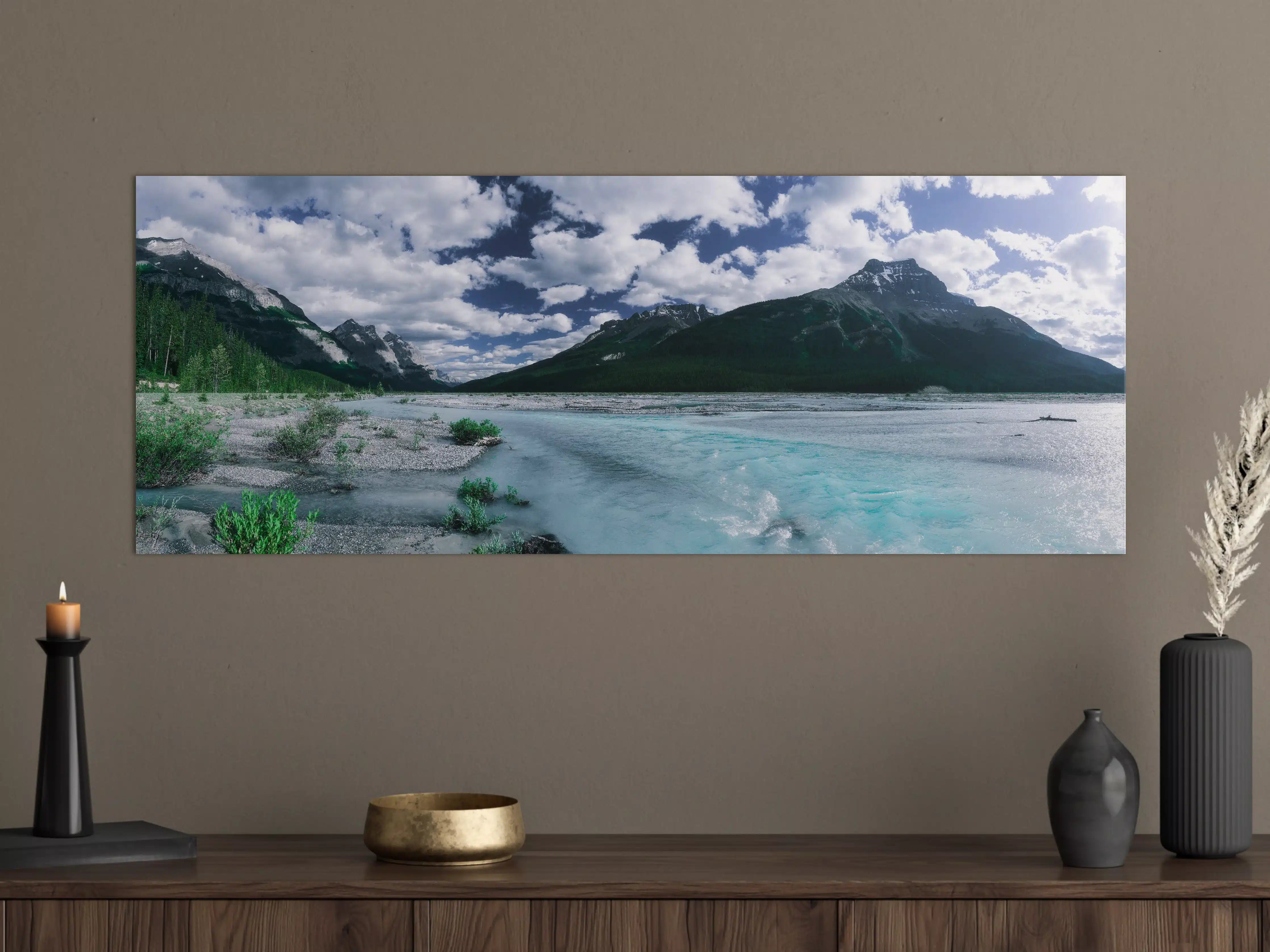 Große Wandbilder - Dramatische Landschaft entlang des Icefields Parkway